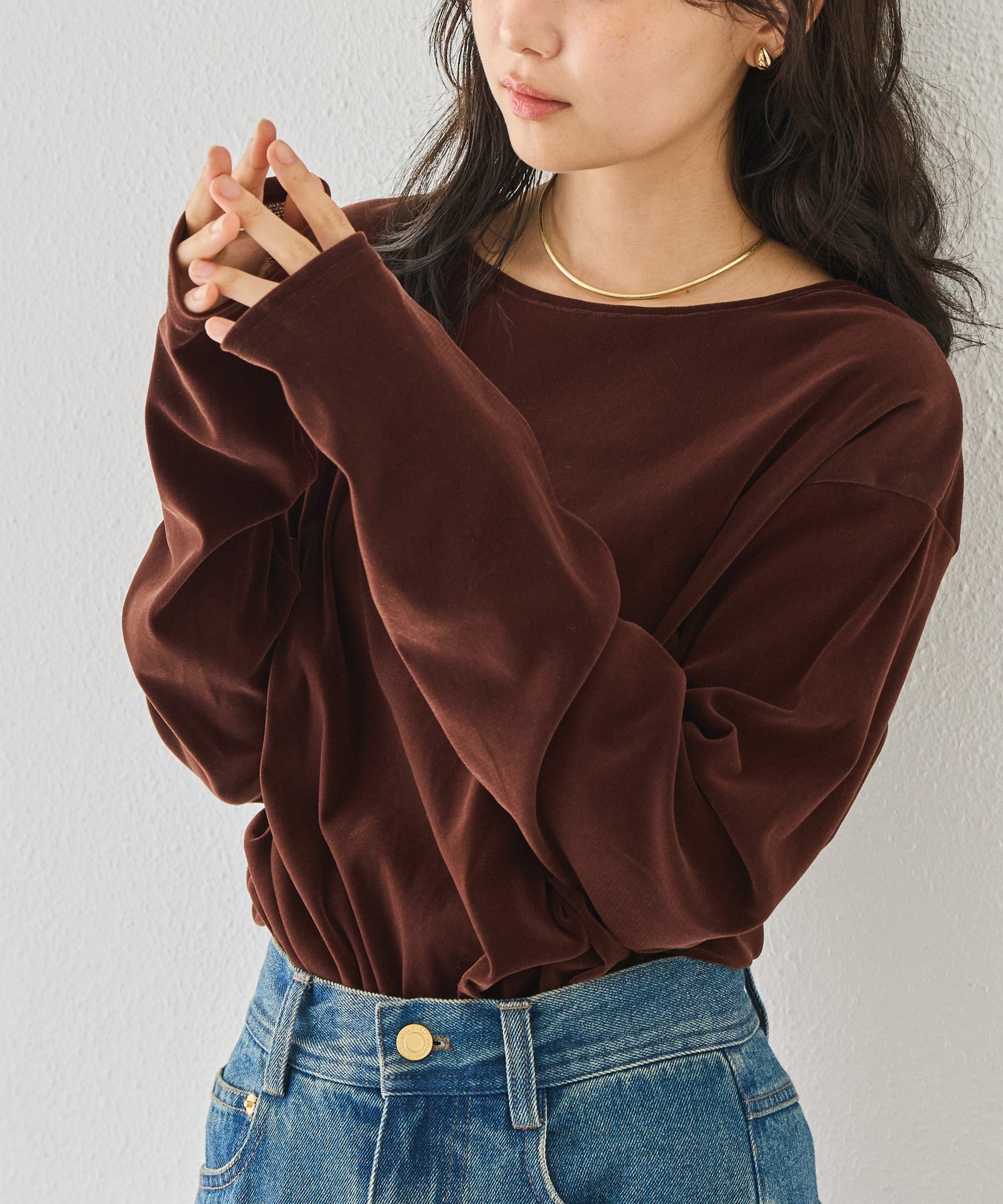 ブラウン model:160cm 着用サイズ:M