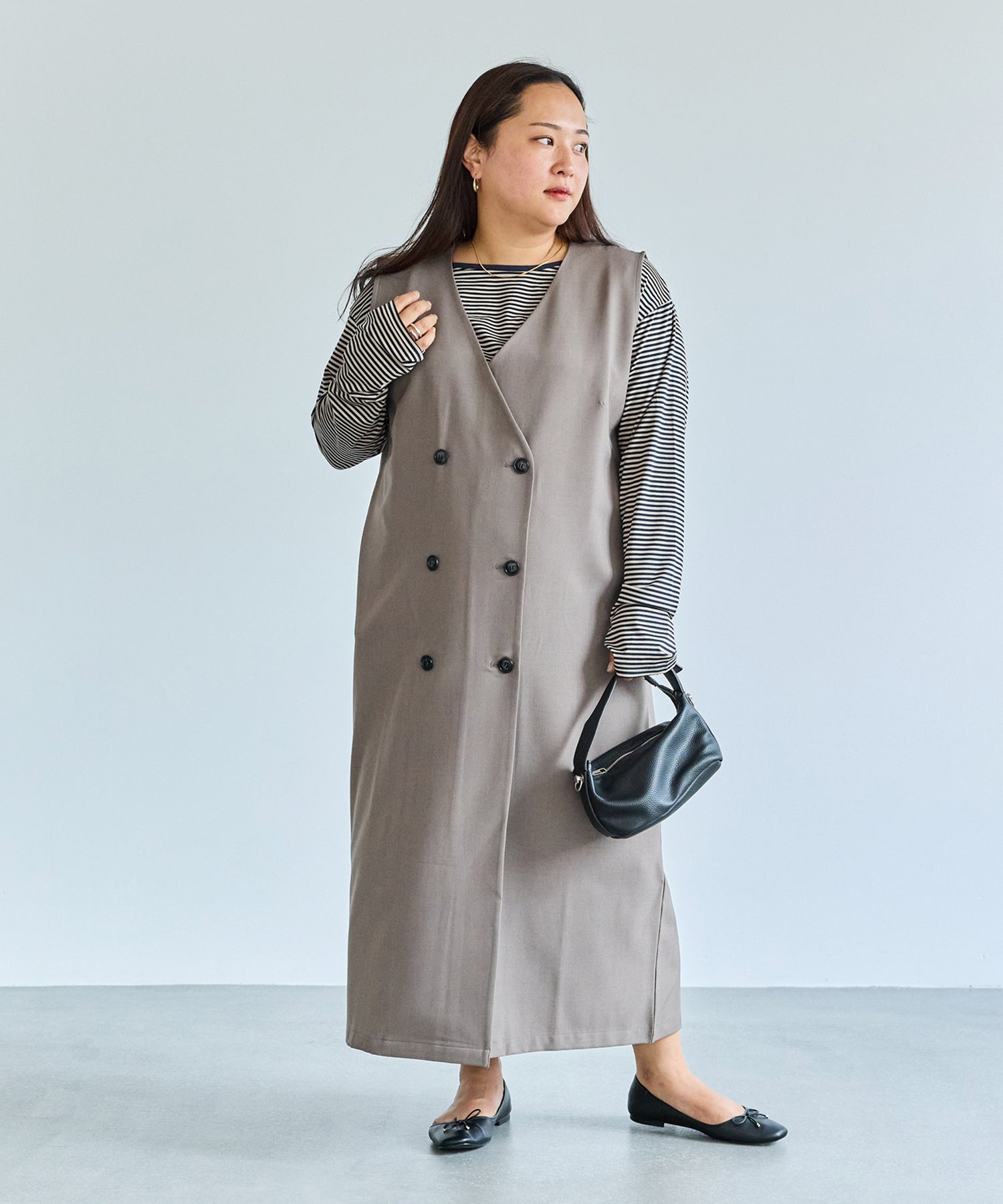 モカ model:161cm 着用サイズ:3L