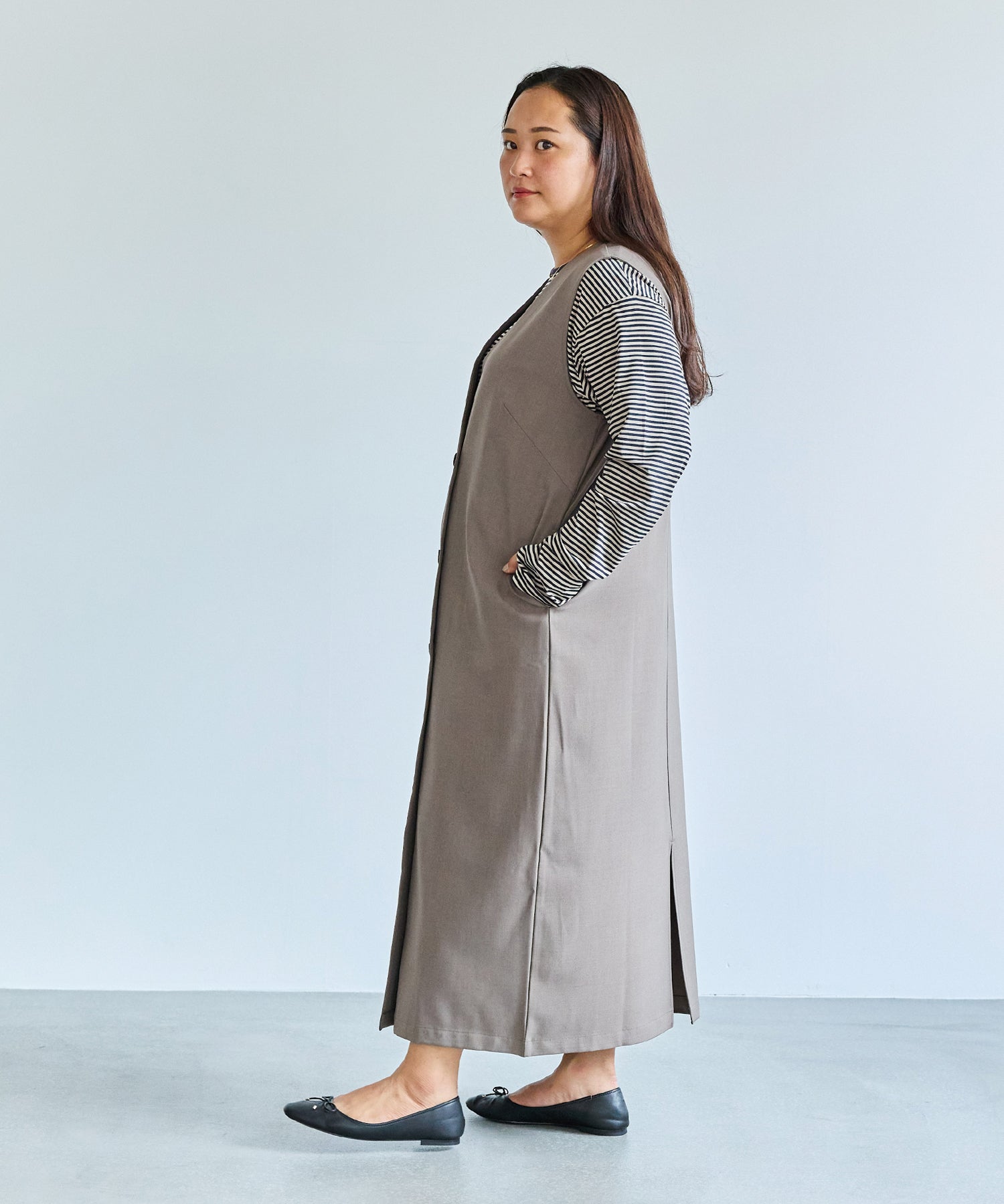 モカ model:161cm 着用サイズ:3L