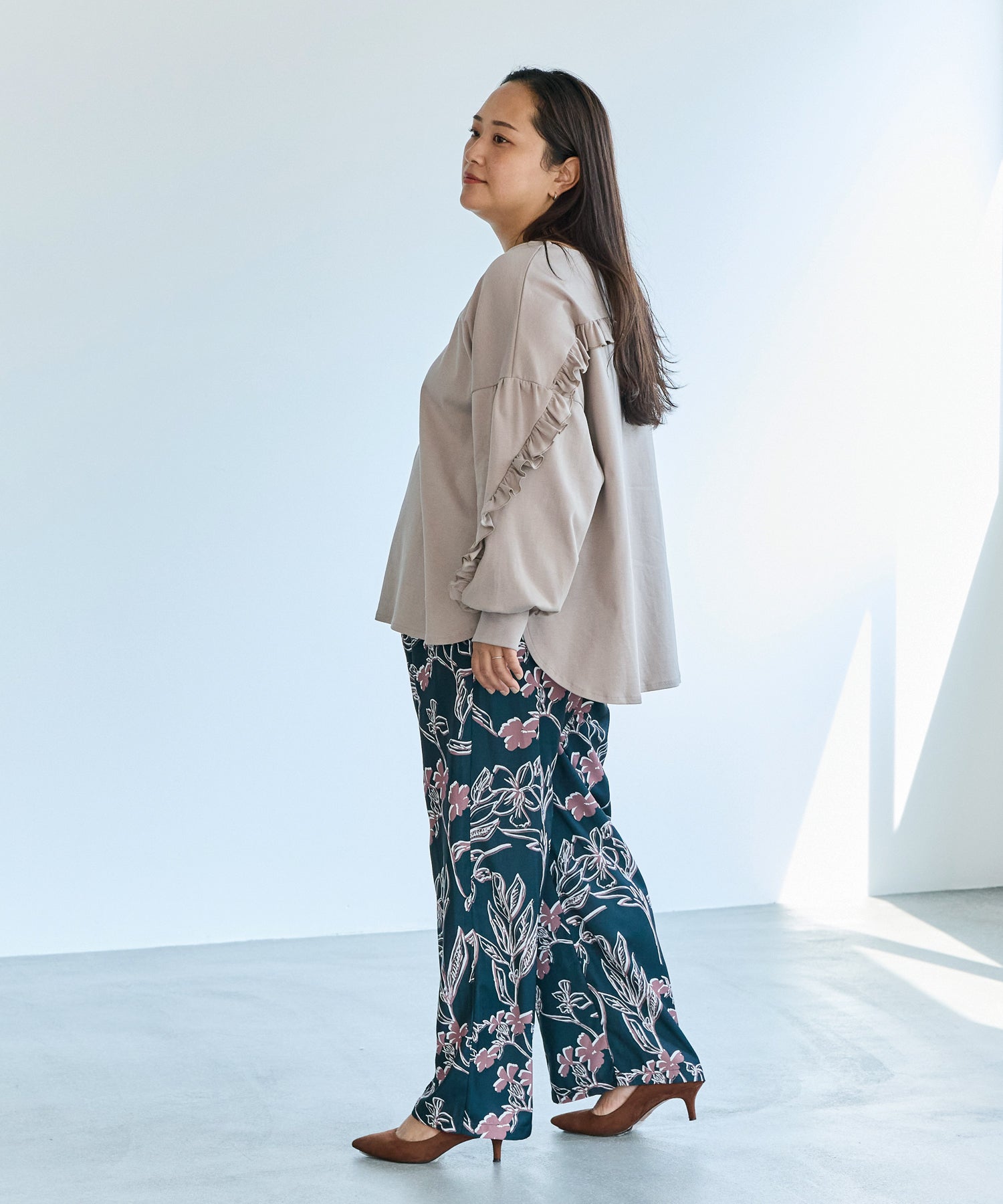 グレージュ model:161cm 着用サイズ:3L