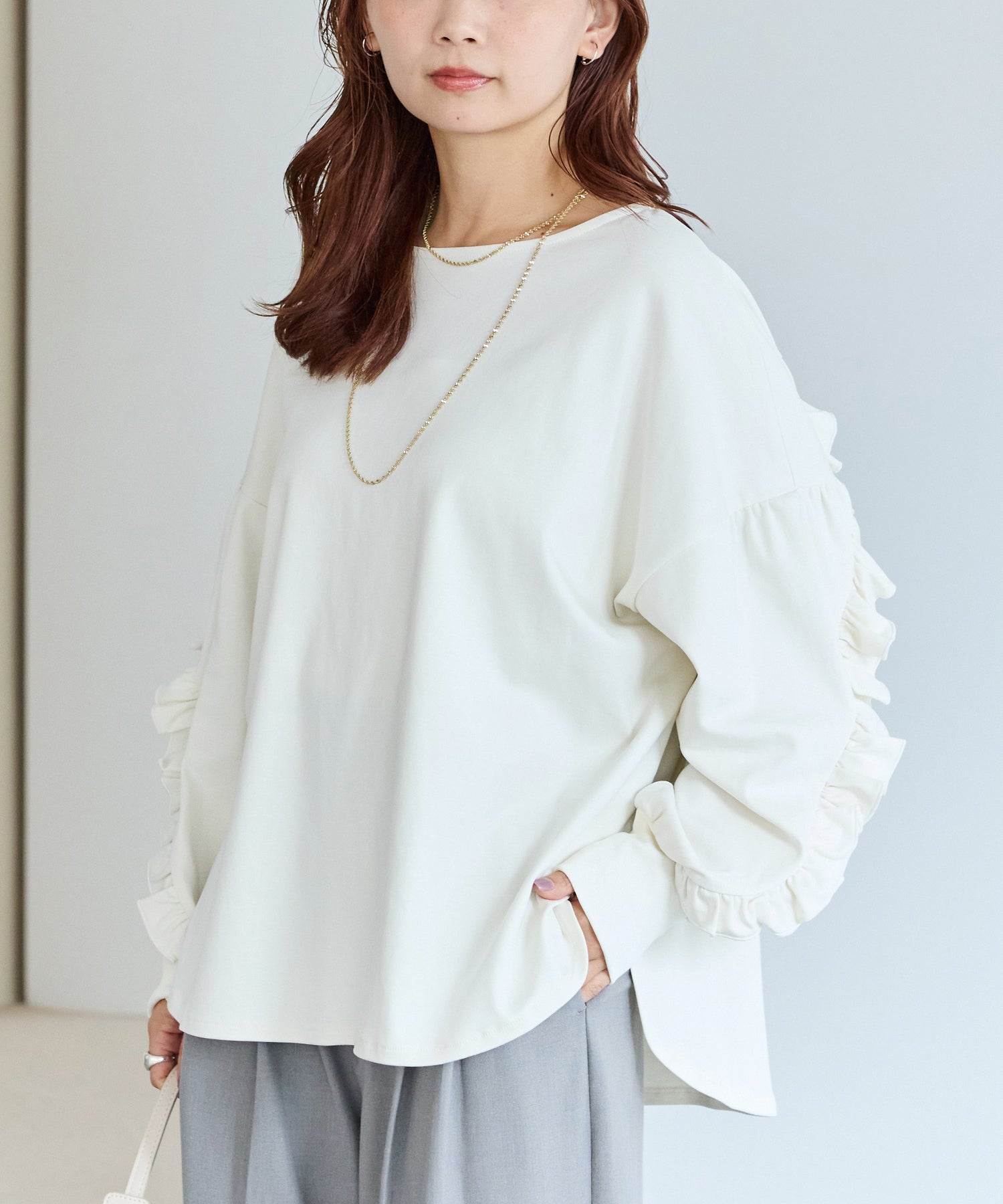 オフホワイト model:156cm 着用サイズ:M