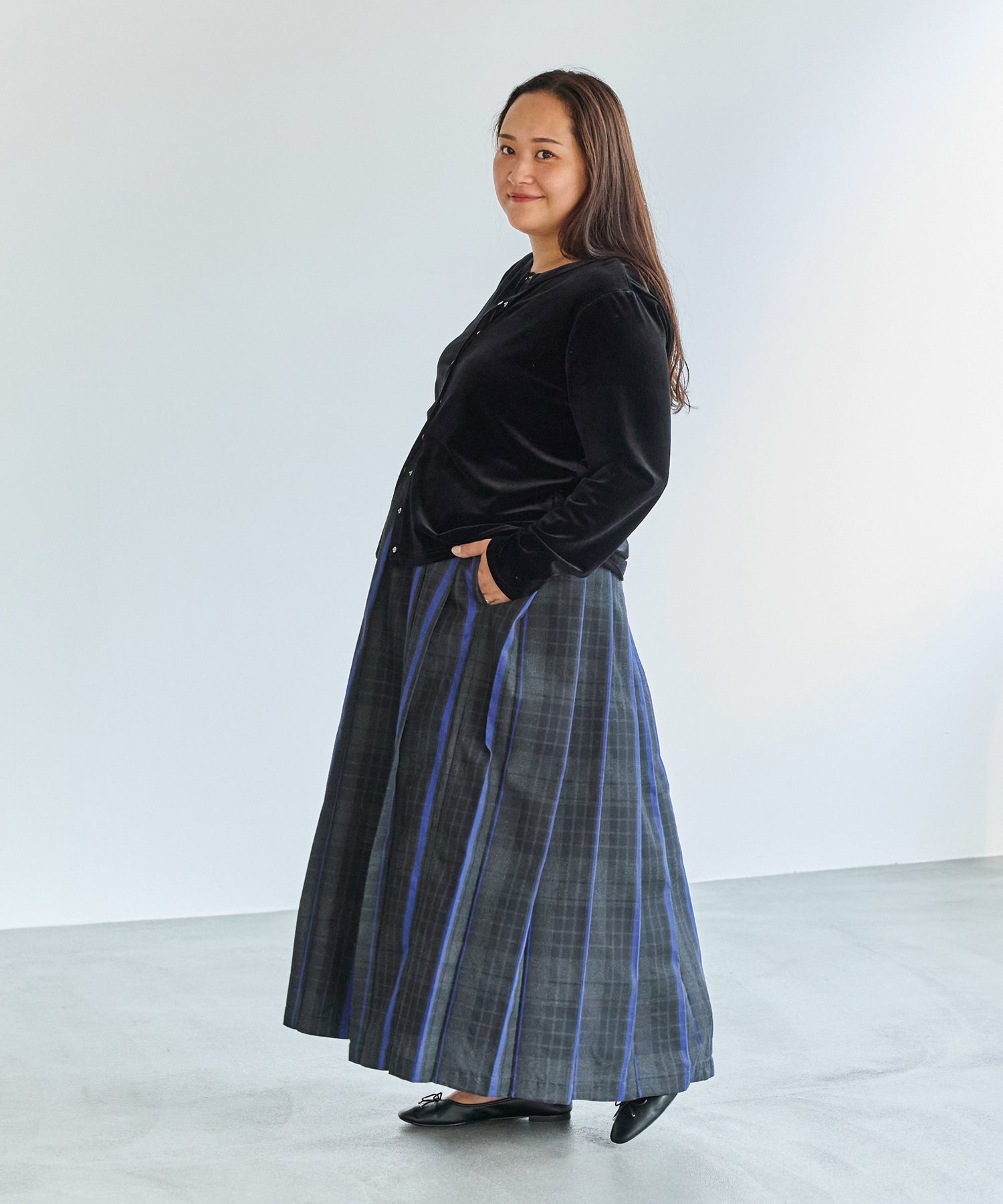 ブラック model:161cm 着用サイズ:3L