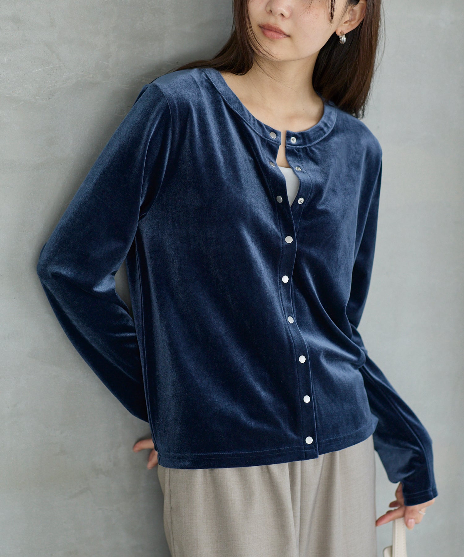 ブルーグレー model:160cm 着用サイズ:M