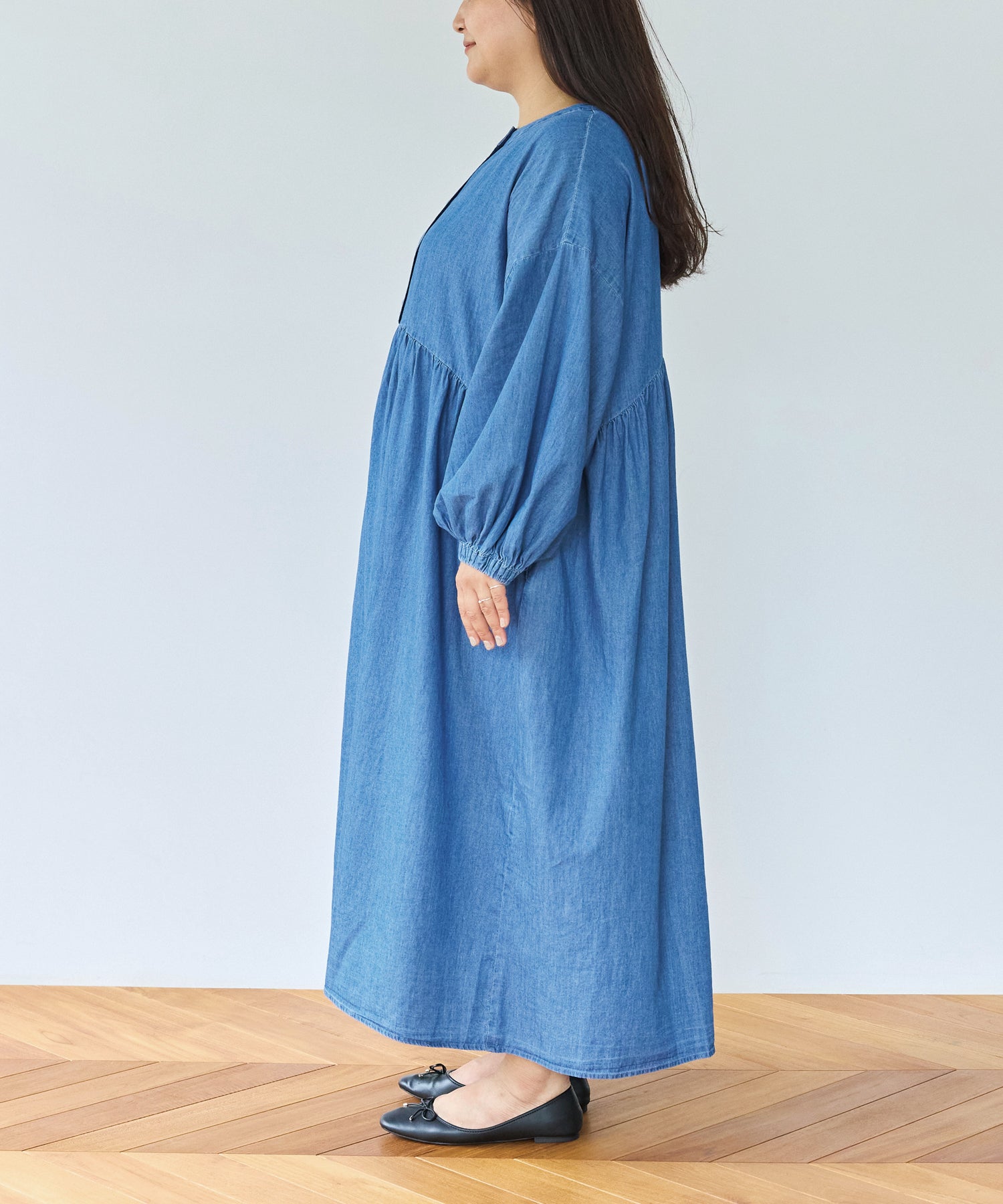 サイド model:161cm 着用サイズ:3L
