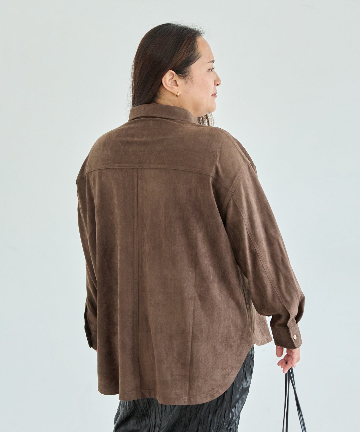 ブラウン model:161cm 着用サイズ:3L