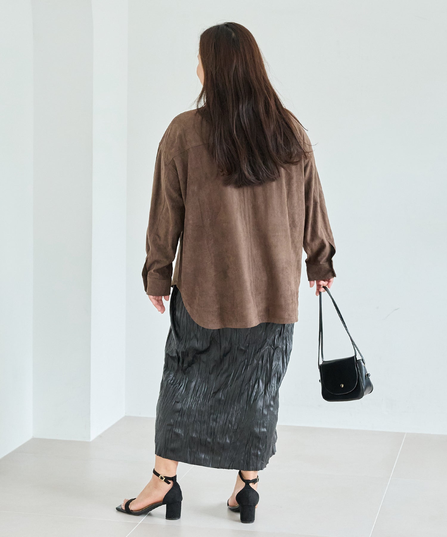 ブラウン model:161cm 着用サイズ:3L