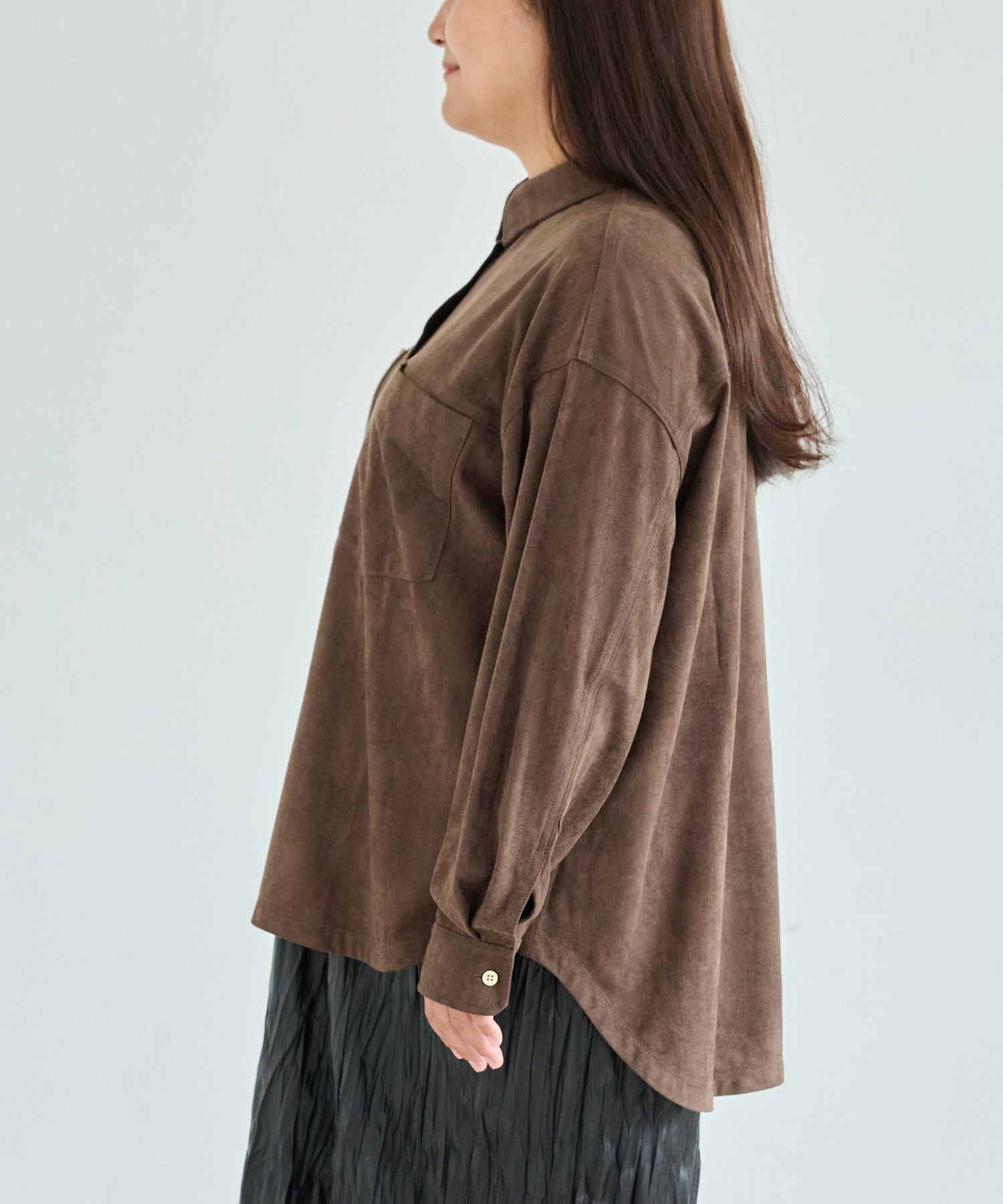 サイド model:161cm 着用サイズ:3L