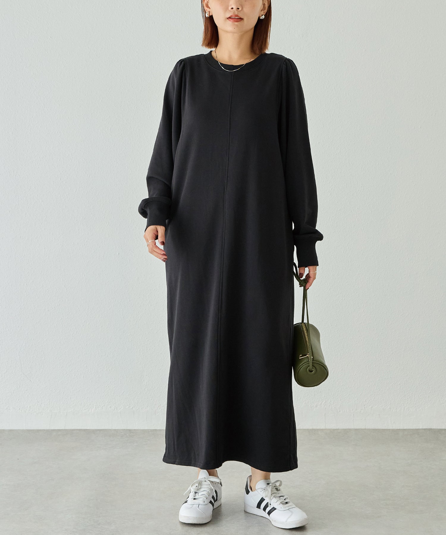 【好機能シリーズ】吸湿発熱/静電気防止/発熱裏毛ワンピース