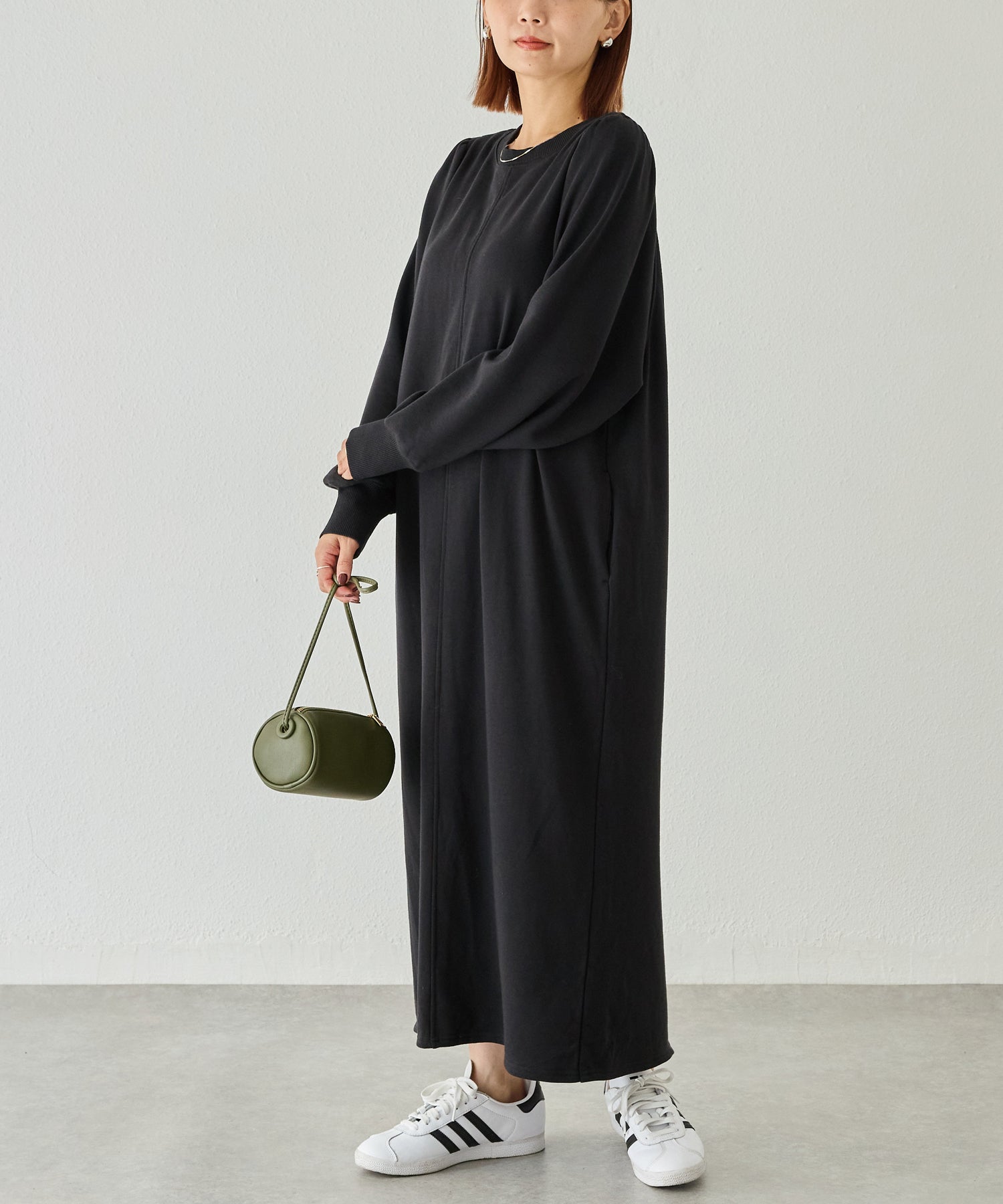 【好機能シリーズ】吸湿発熱/静電気防止/発熱裏毛ワンピース