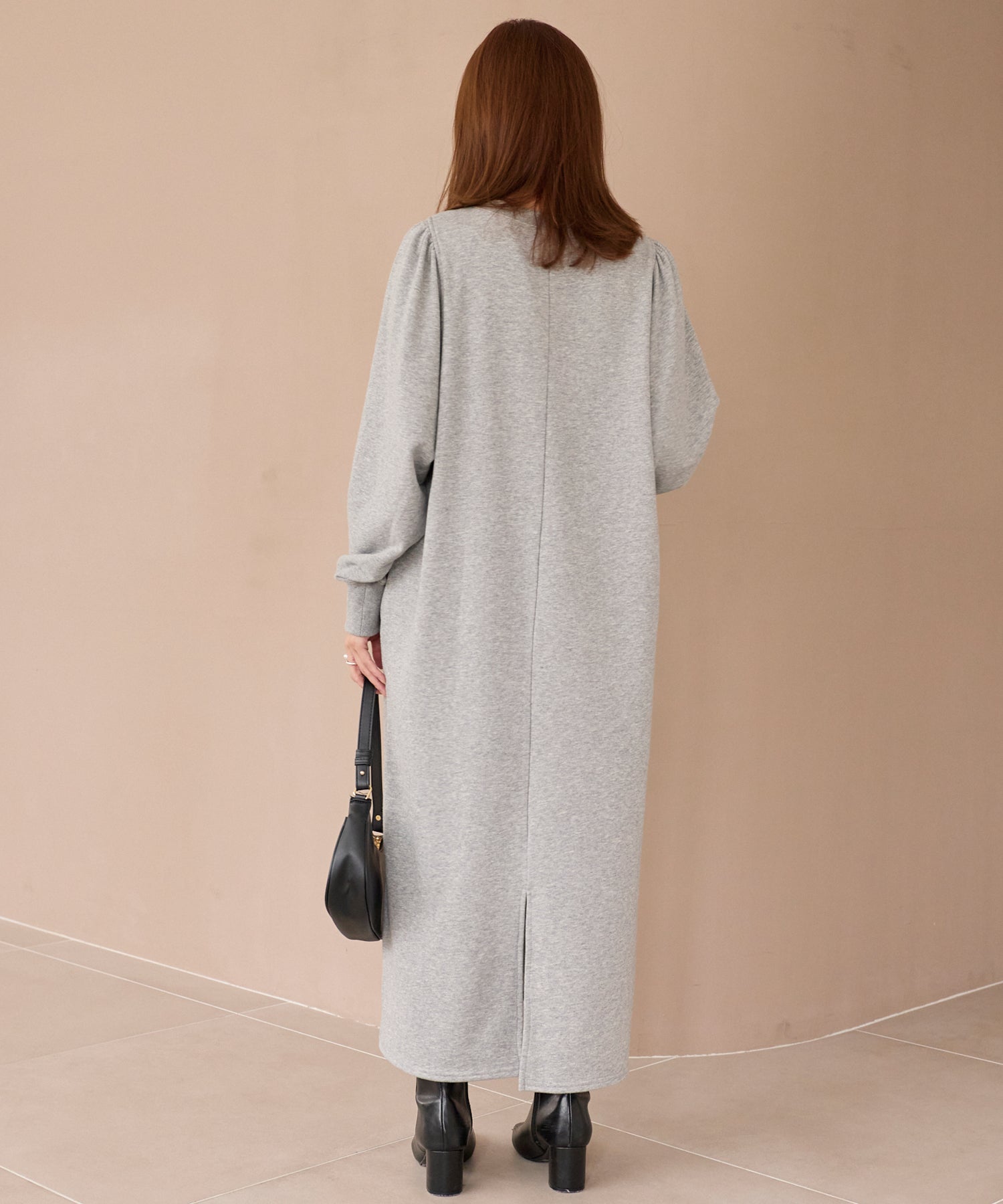 【好機能シリーズ】吸湿発熱/静電気防止/発熱裏毛ワンピース