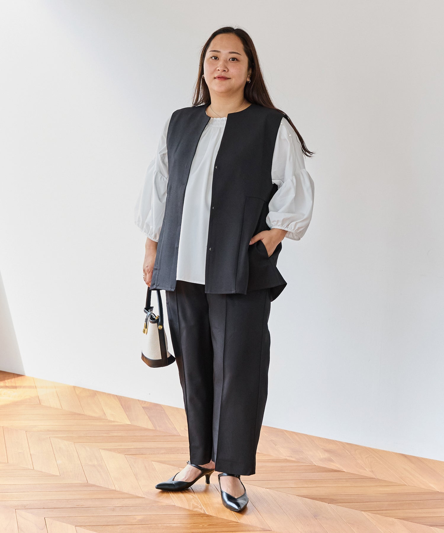 ブラック model:161cm 着用サイズ:3L