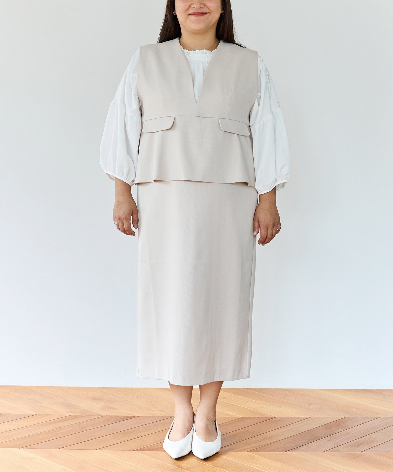 フロント model:161cm 着用サイズ:3L