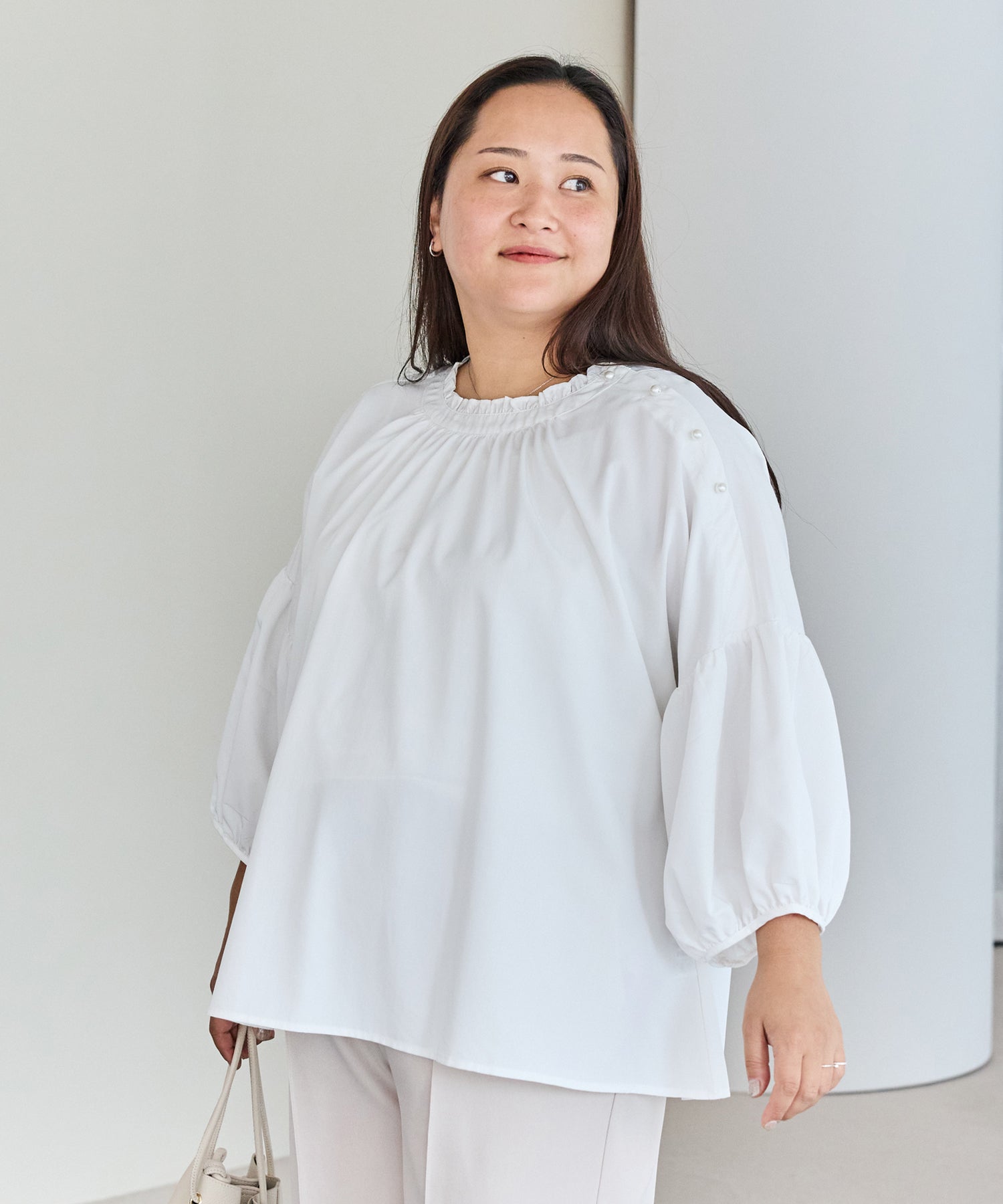 オフホワイト model:161cm 着用サイズ:3L