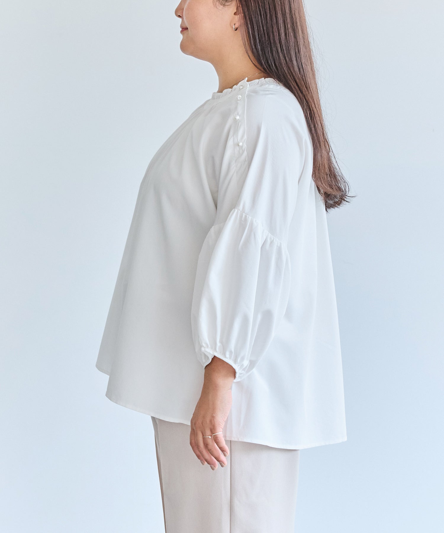 サイド model:161cm 着用サイズ:3L