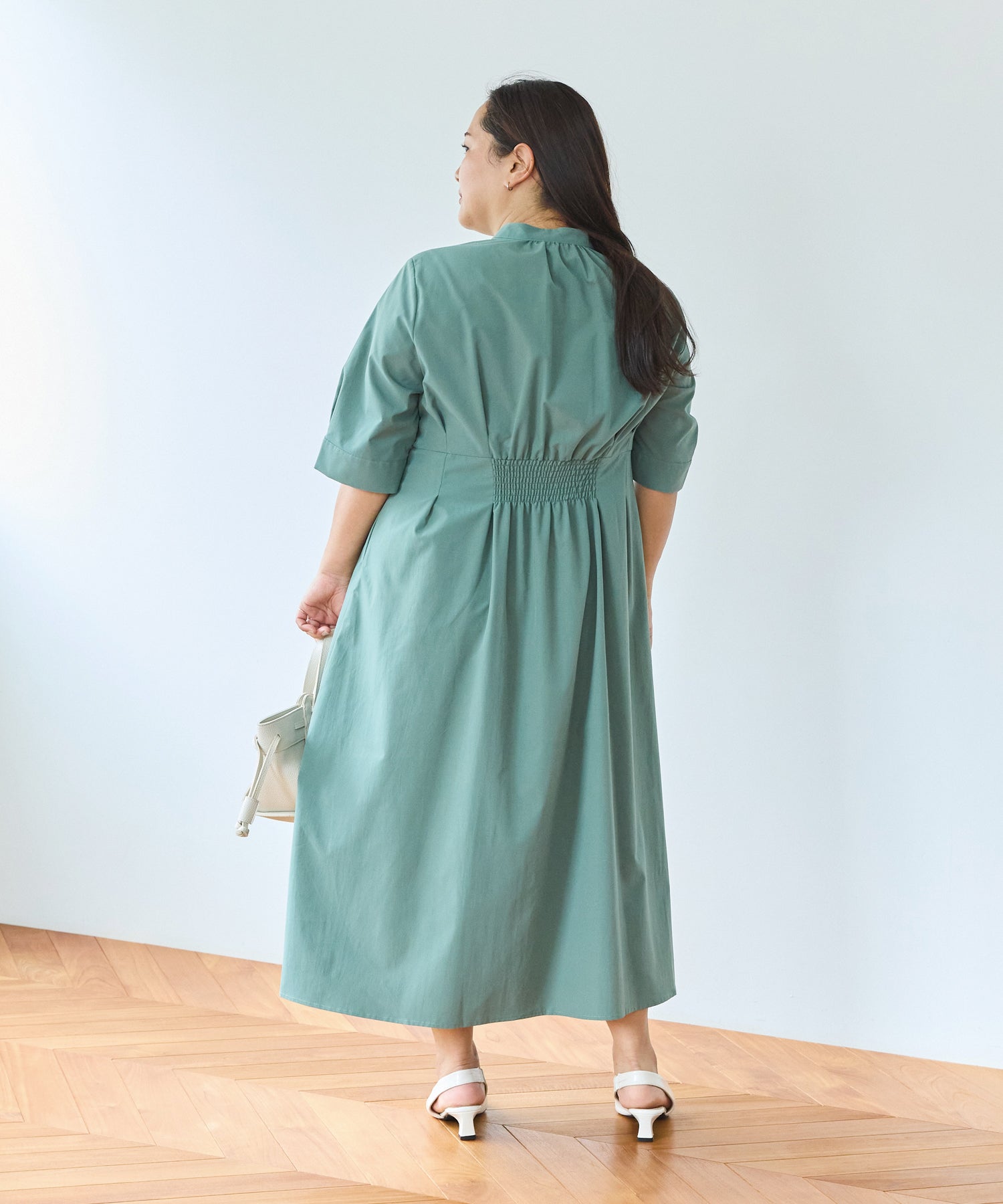 グリーン model:161cm 着用サイズ:3L