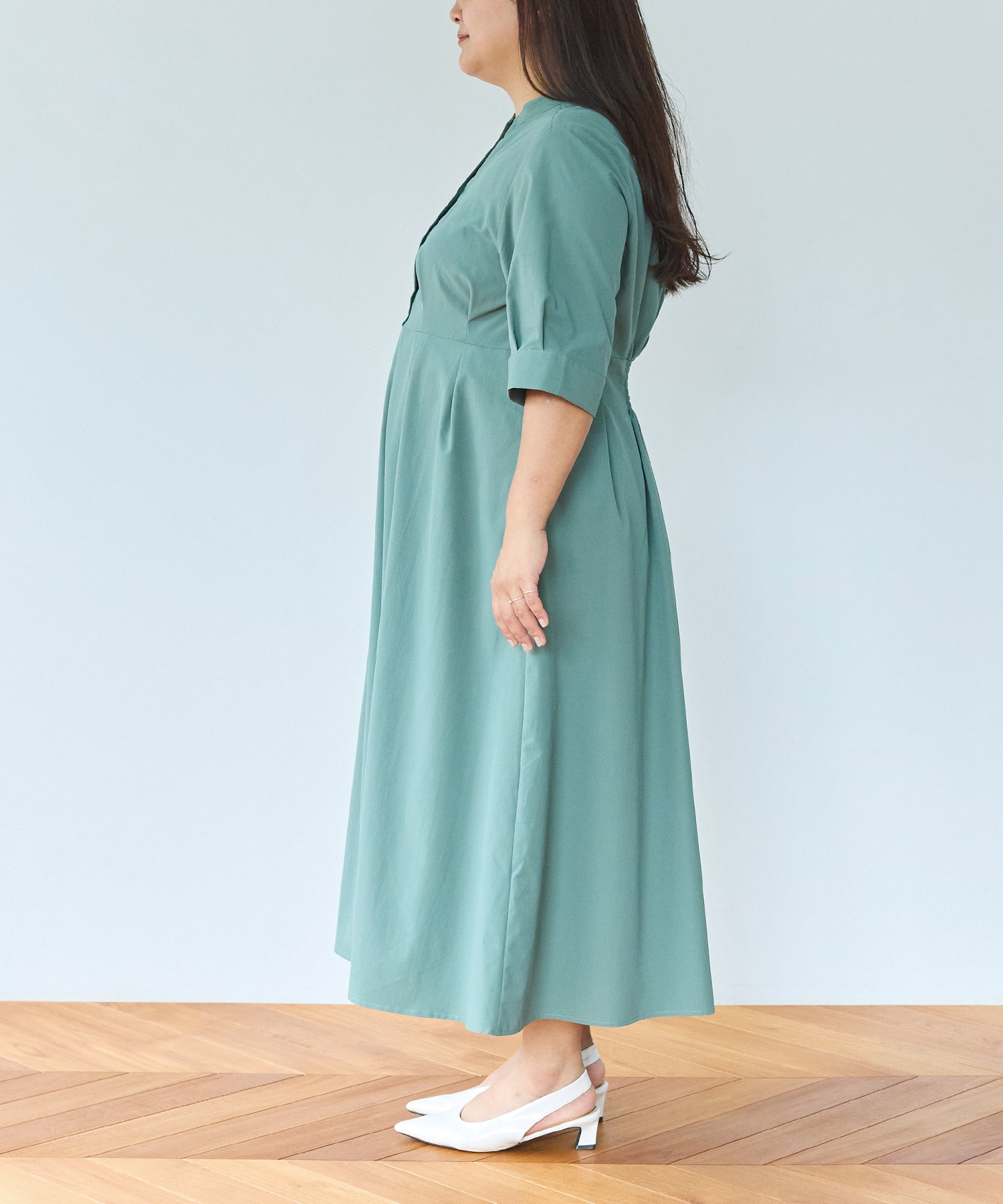 サイド グリーン model:161cm 着用サイズ:3L