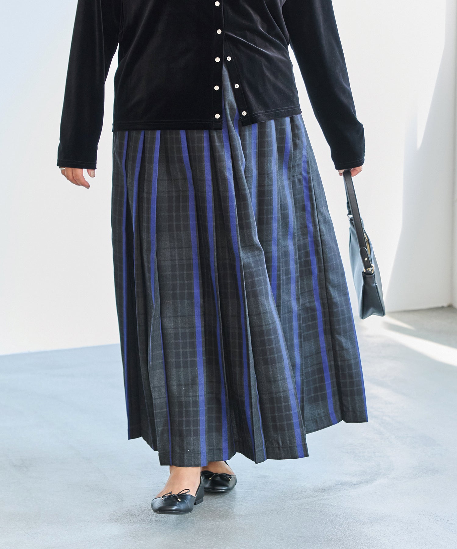 チャコールグレー model:161cm 着用サイズ:3L