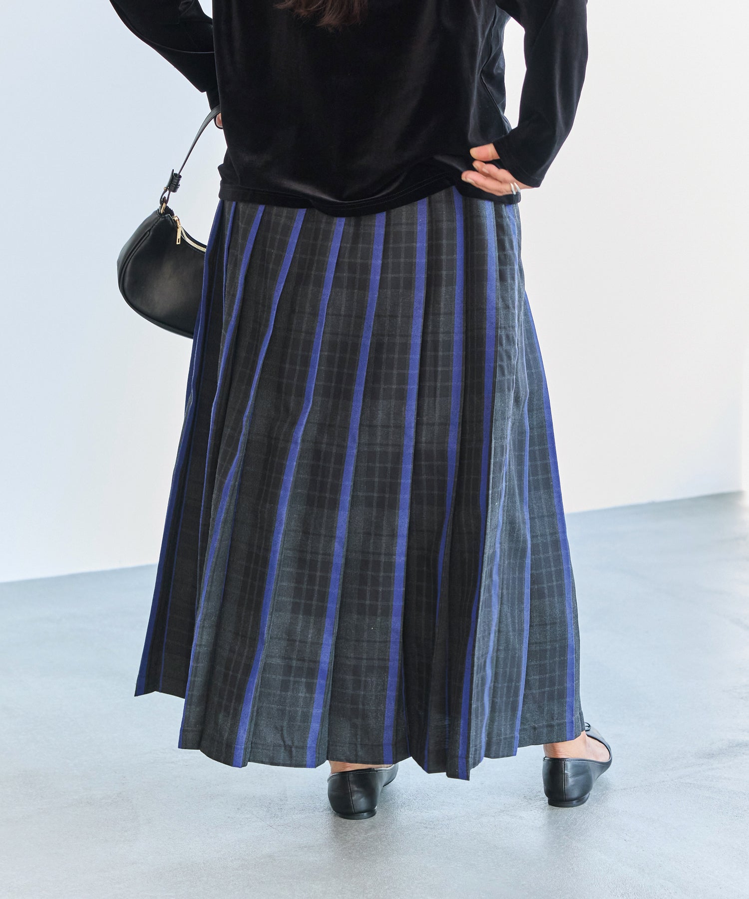 チャコールグレー model:161cm 着用サイズ:3L