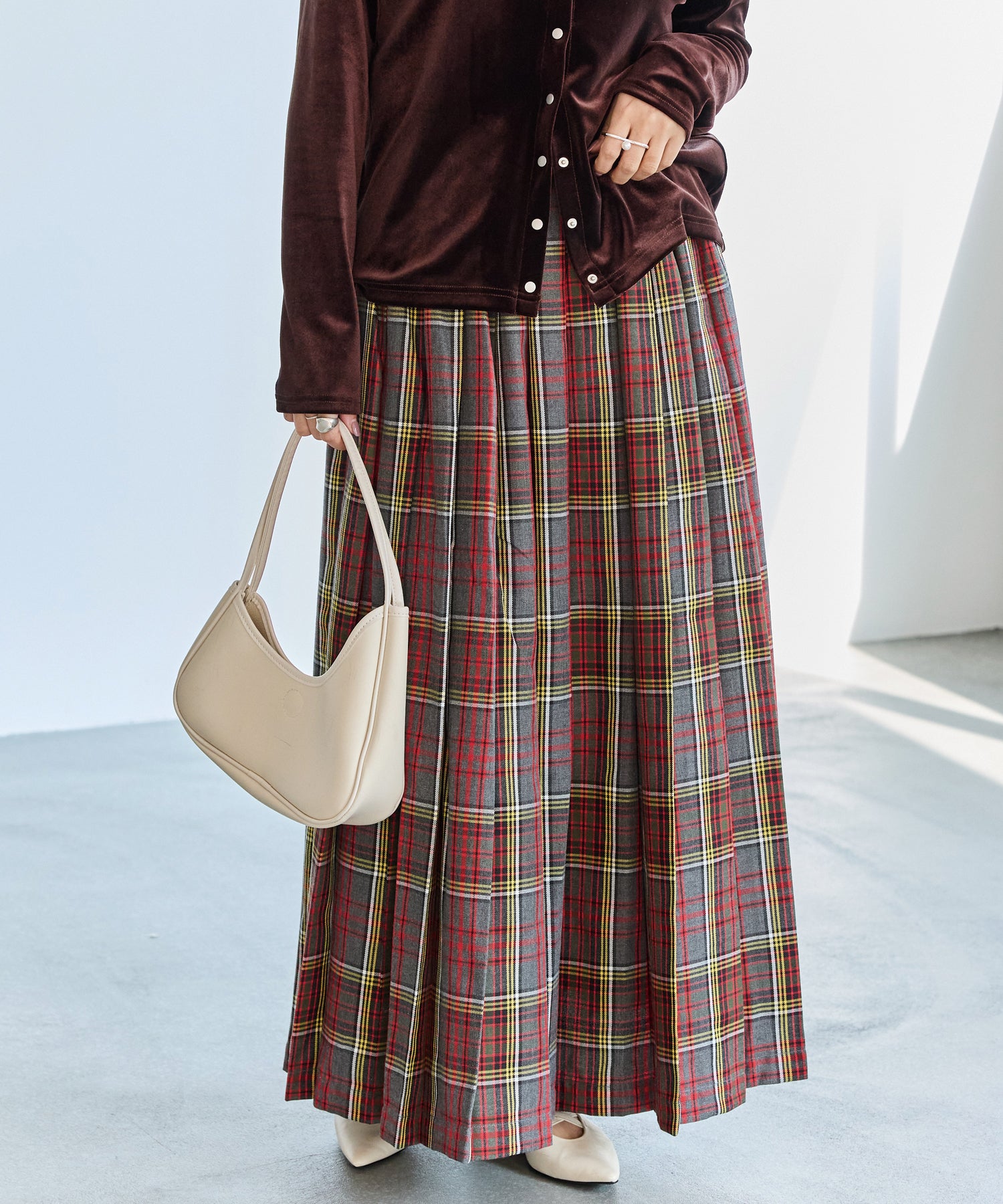 グレー model:156cm 着用サイズ:M