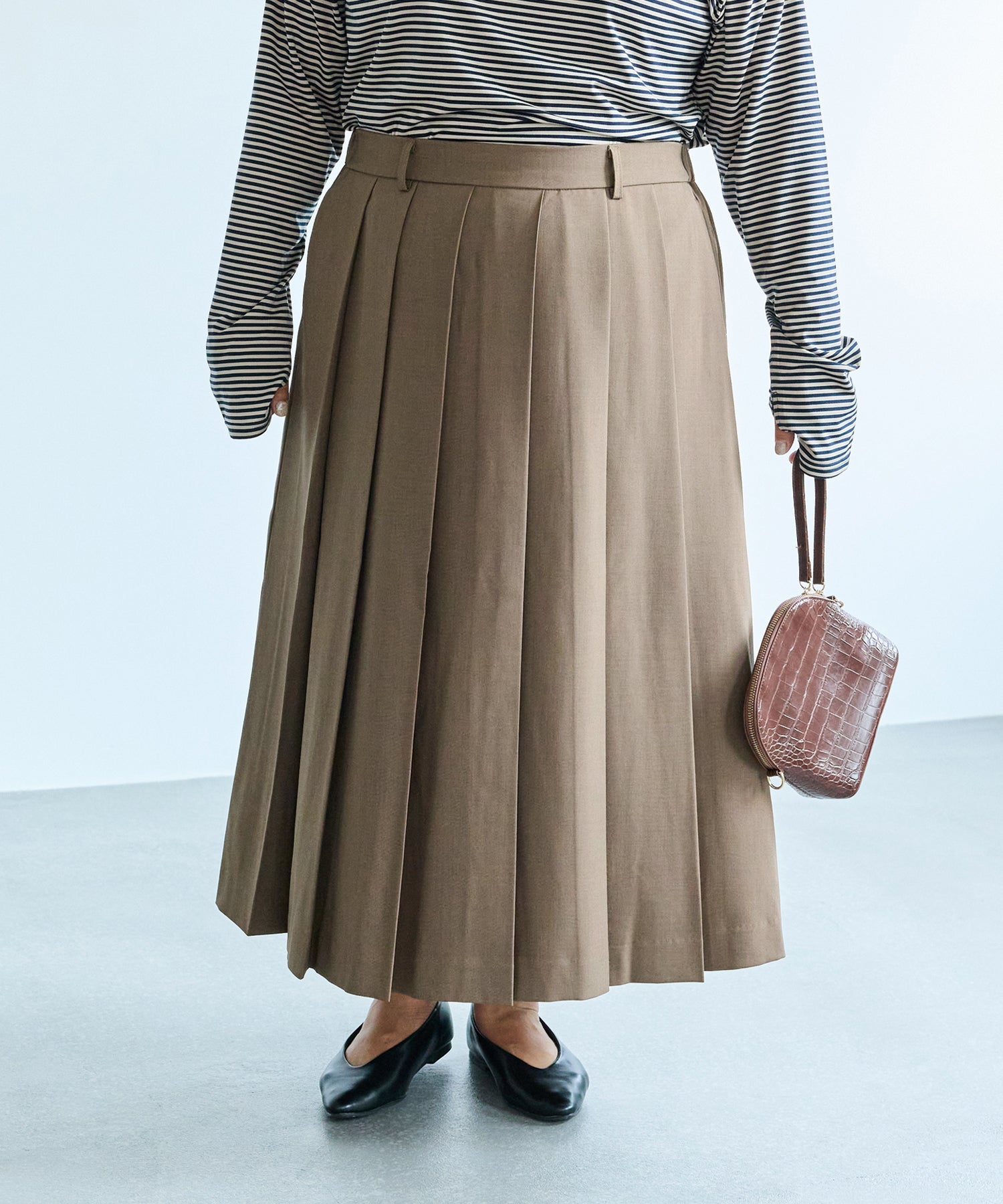 ブラウン model:161cm 着用サイズ:3L