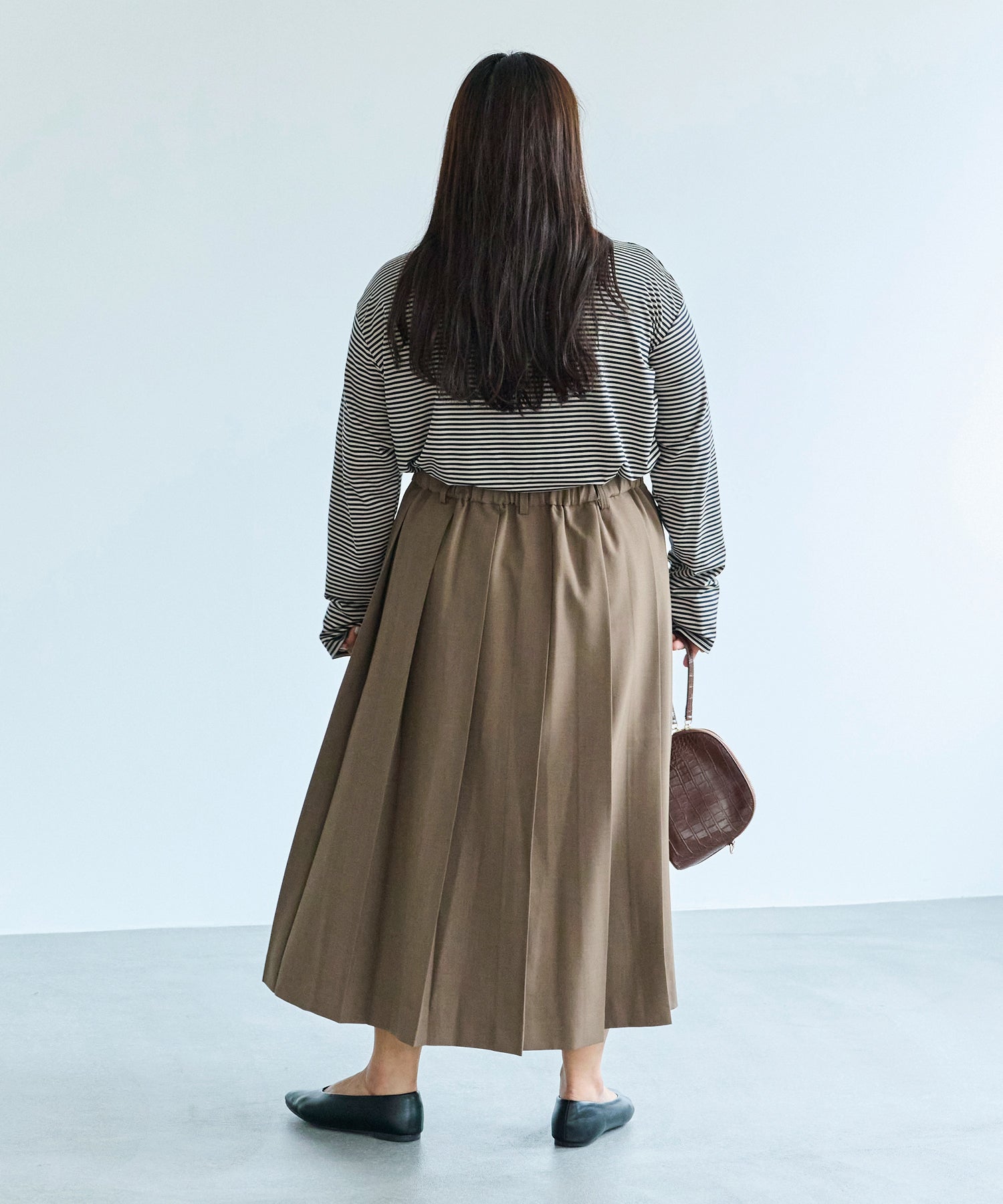 ブラウン model:161cm 着用サイズ:3L