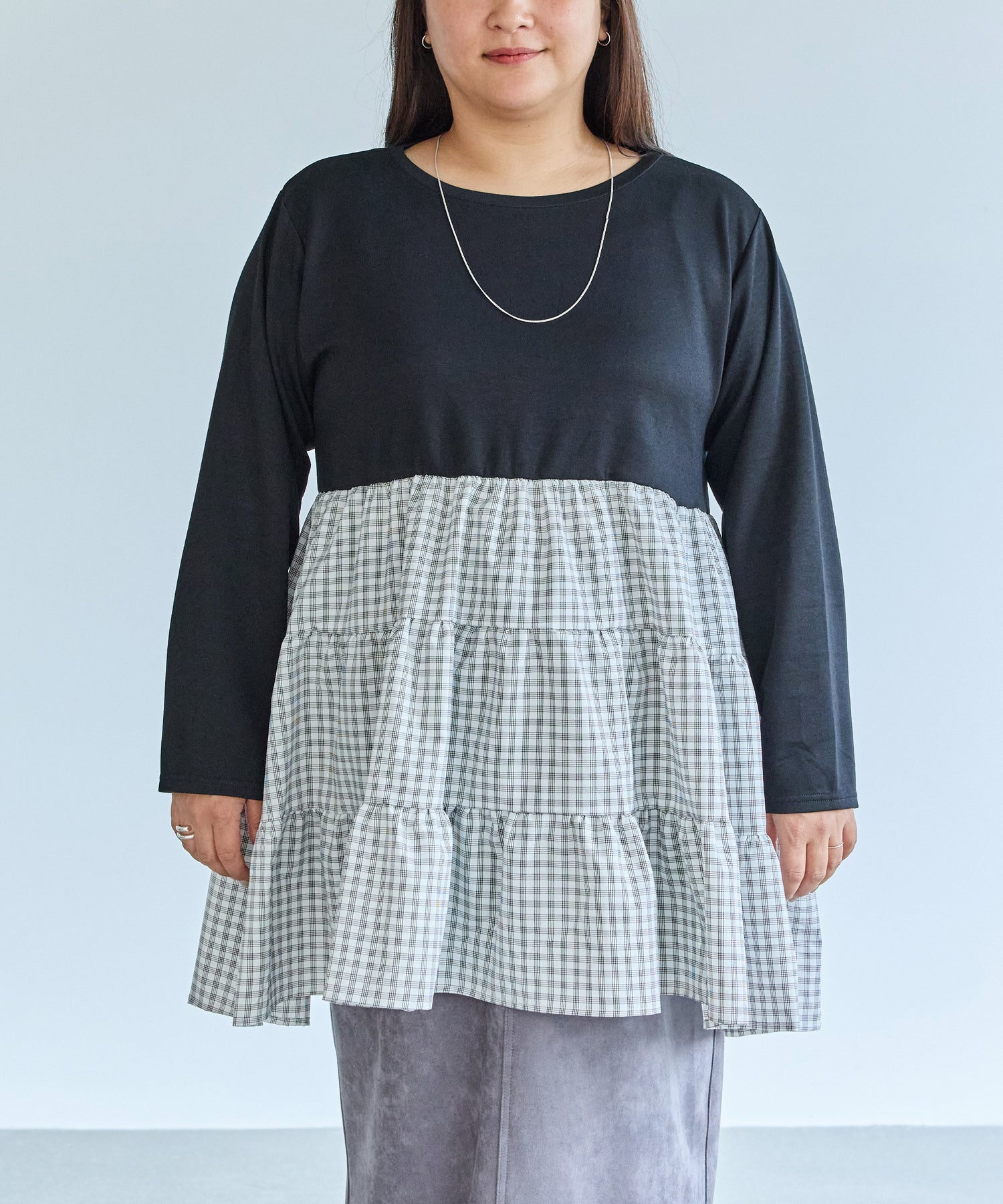 フロント model:161cm 着用サイズ:3L