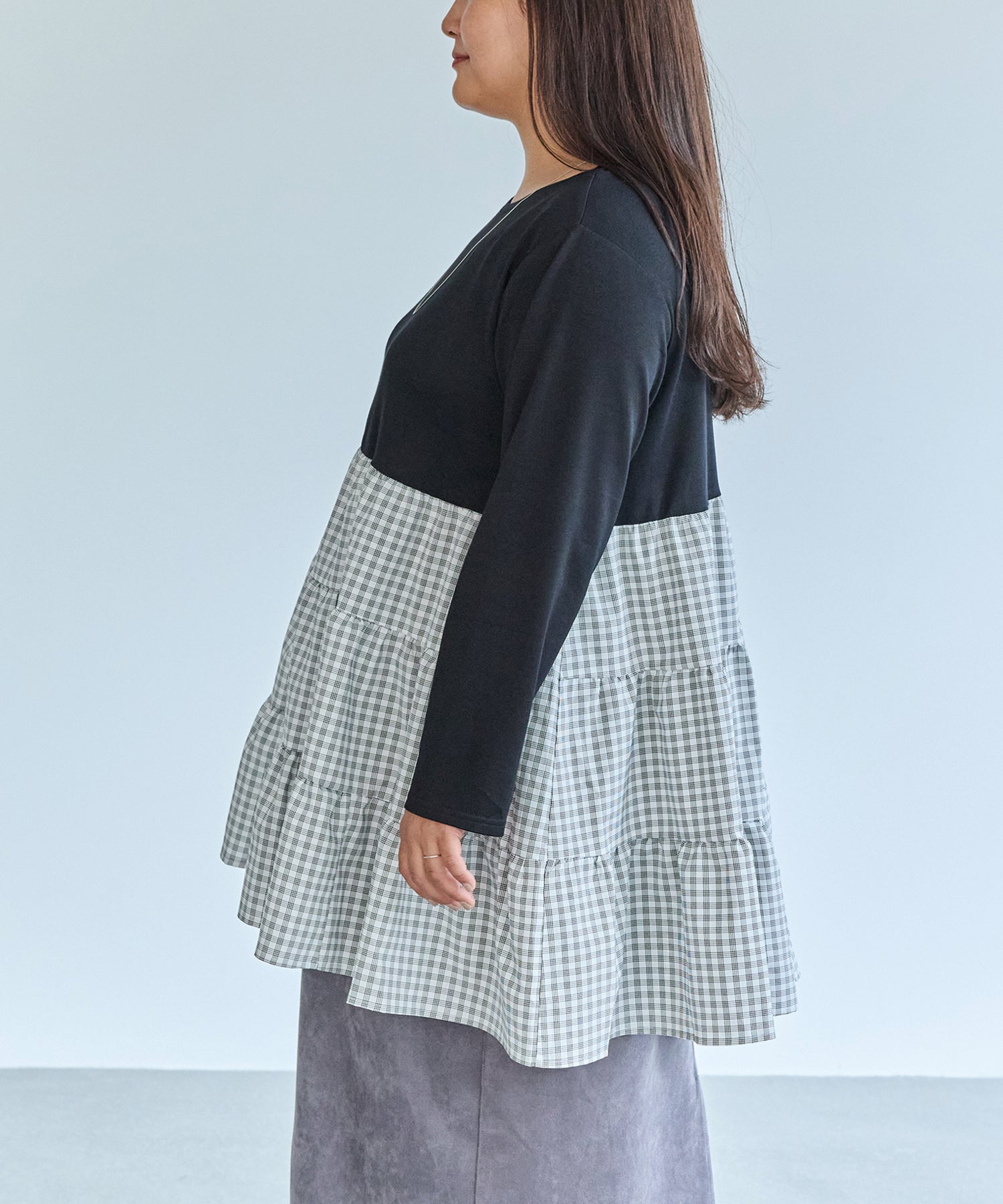 サイド model:161cm 着用サイズ:3L