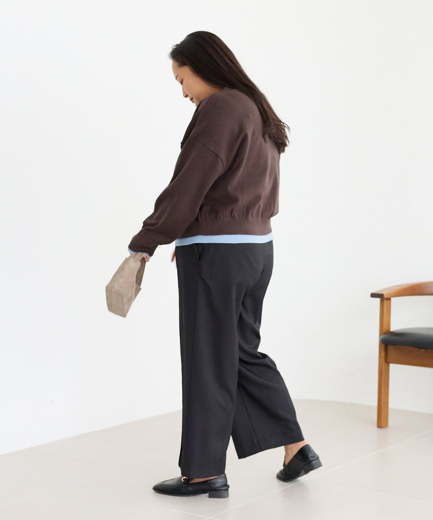 ブラウン model:161cm 着用サイズ:3L