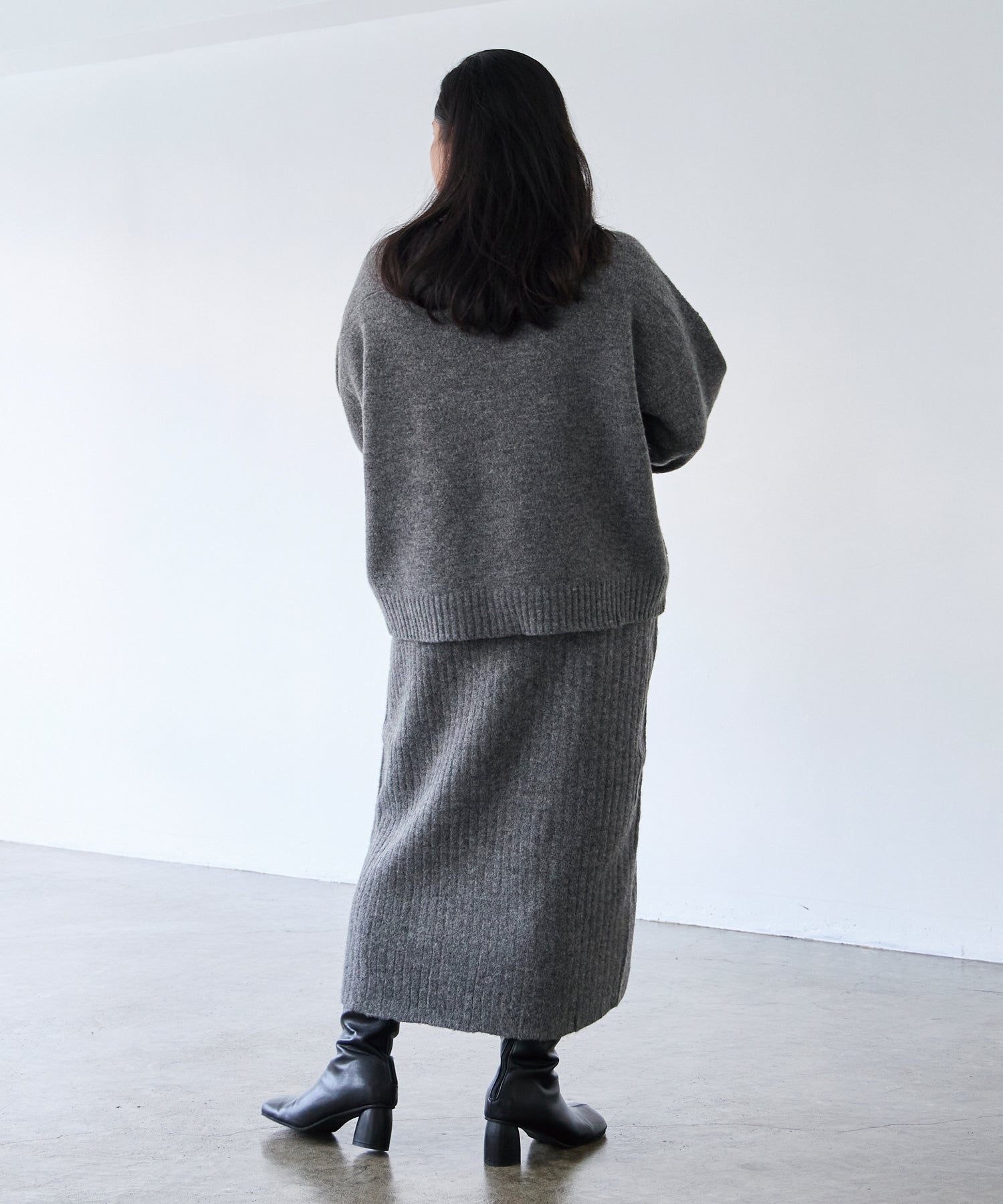 チャコールグレー model:161cm 着用サイズ:3L