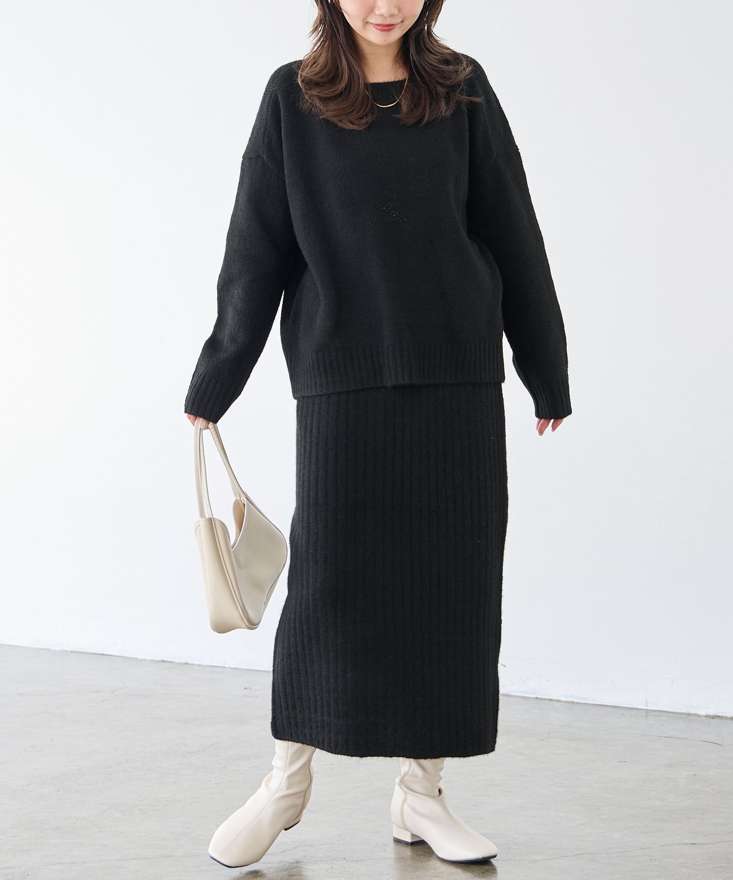 ブラック model:156cm 着用サイズ:F