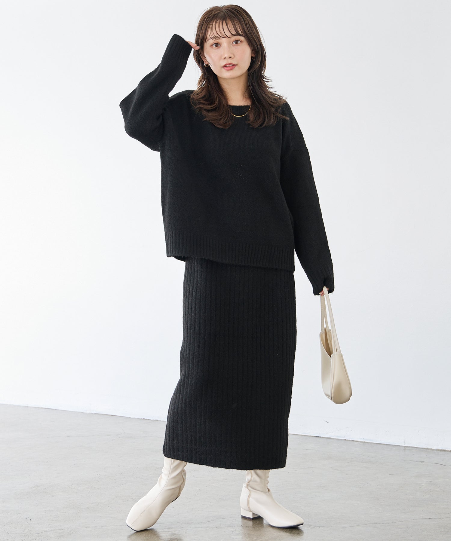 ブラック model:156cm 着用サイズ:F