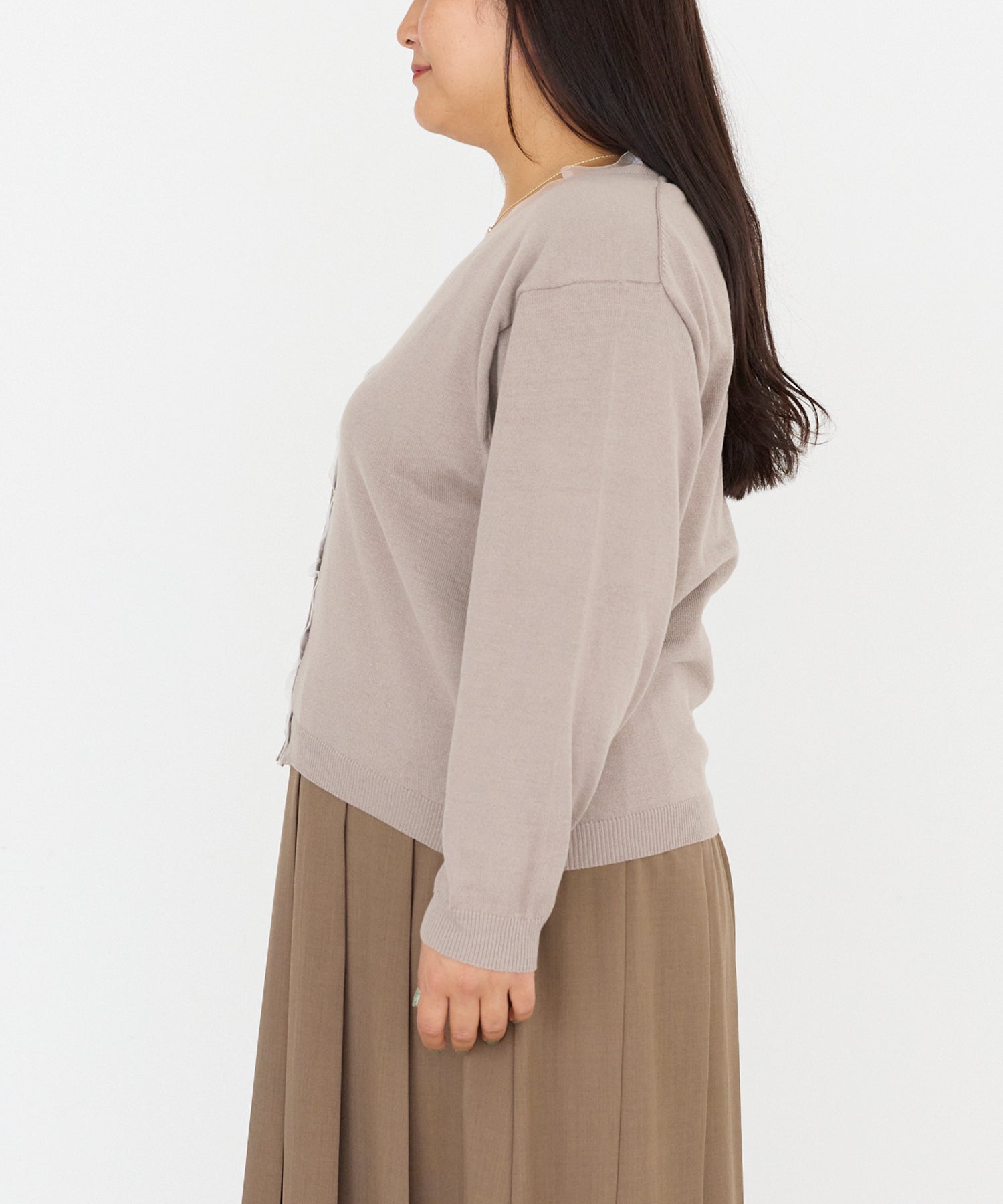 サイド model:161cm 着用サイズ:3L