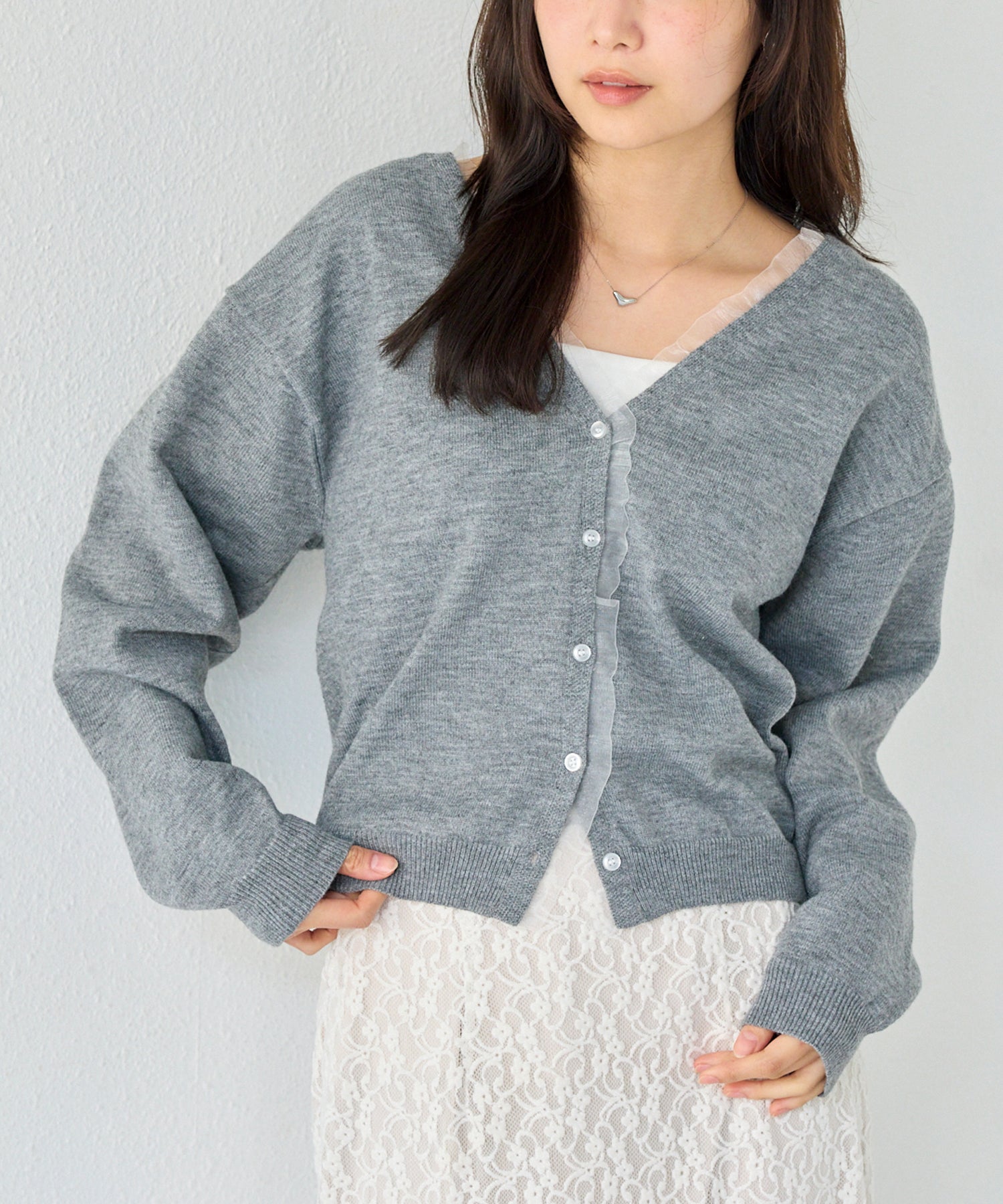 グレー model:160cm 着用サイズ:F