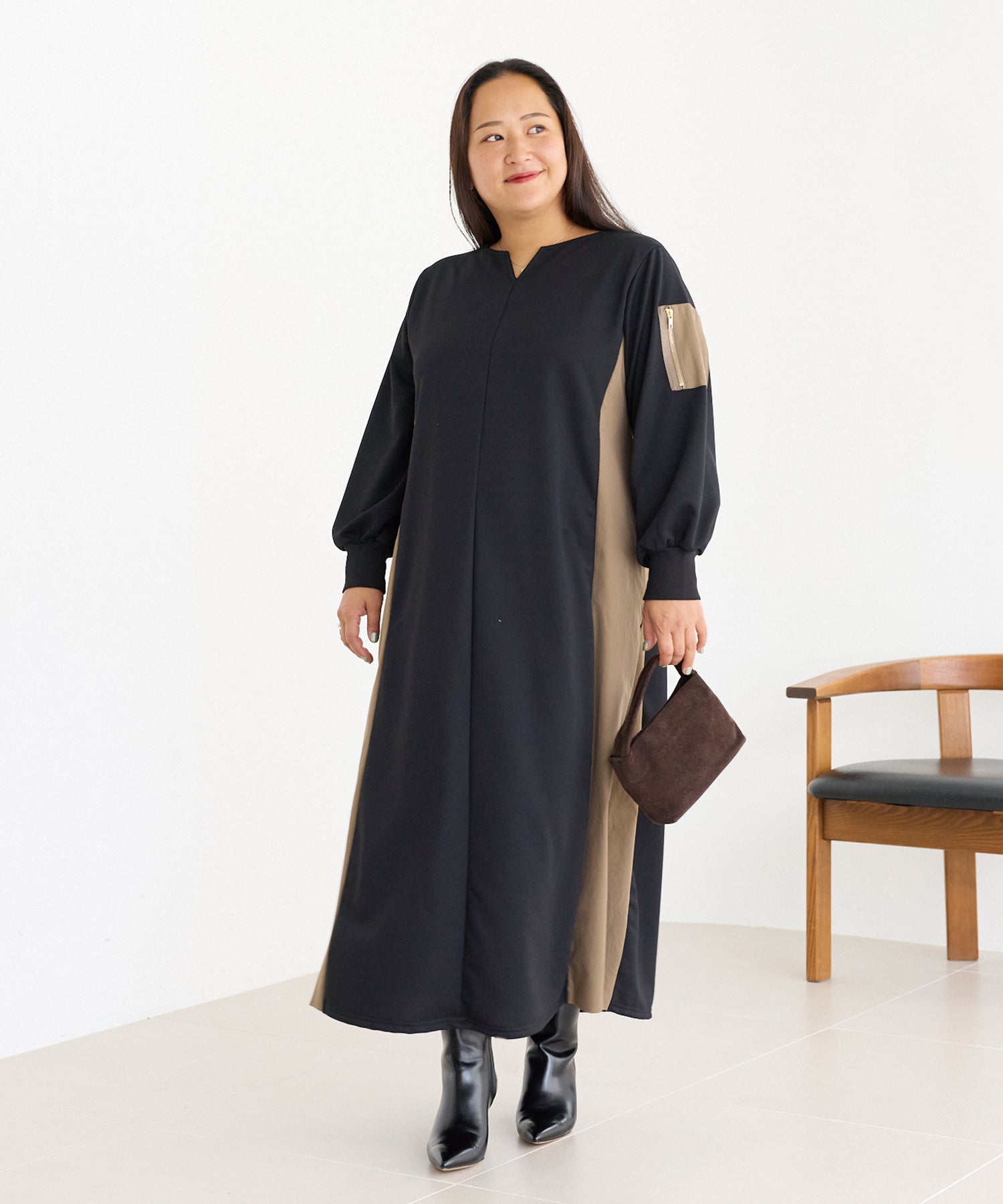 モカ model:161cm 着用サイズ:3L