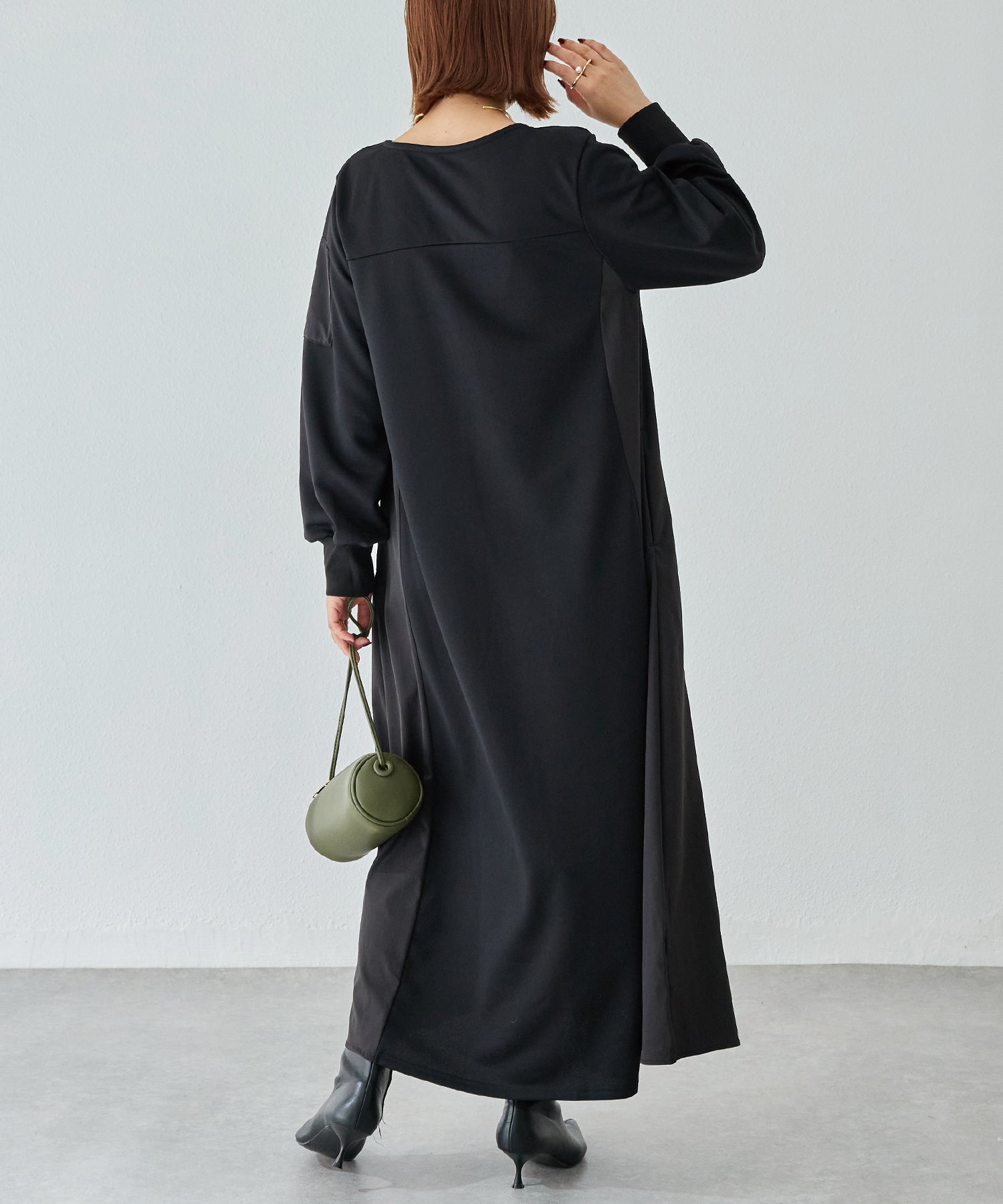 配色ミリタリーワンピース