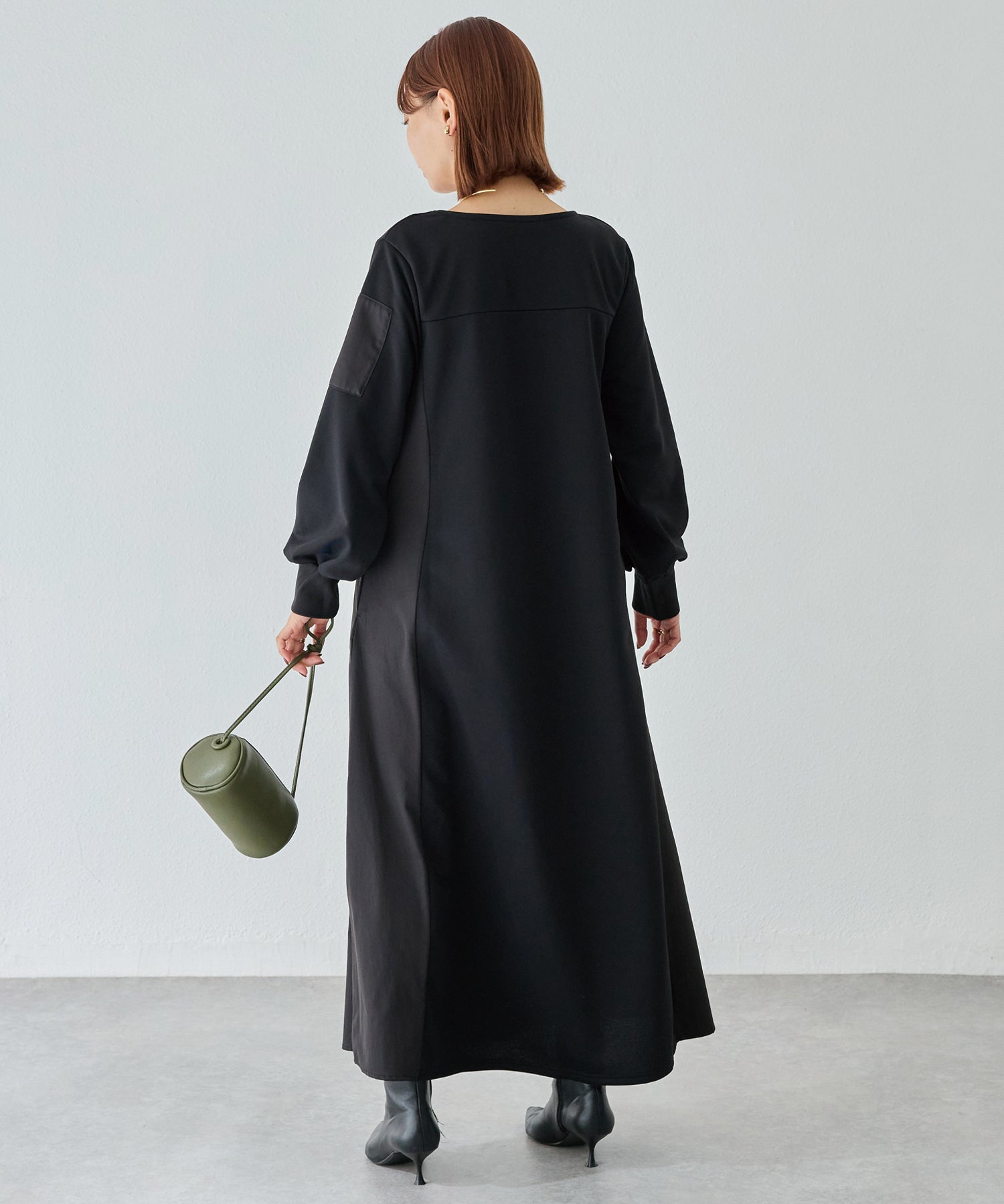 配色ミリタリーワンピース