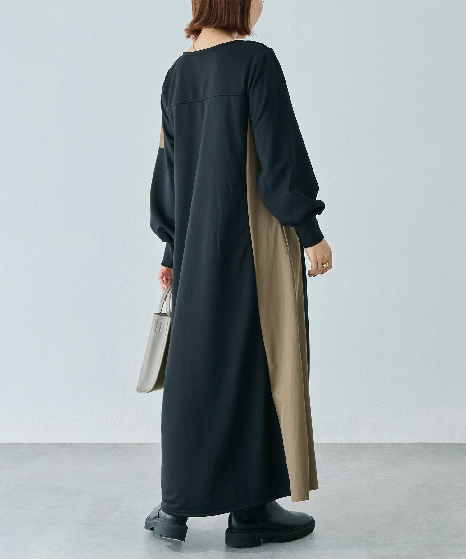 配色ミリタリーワンピース