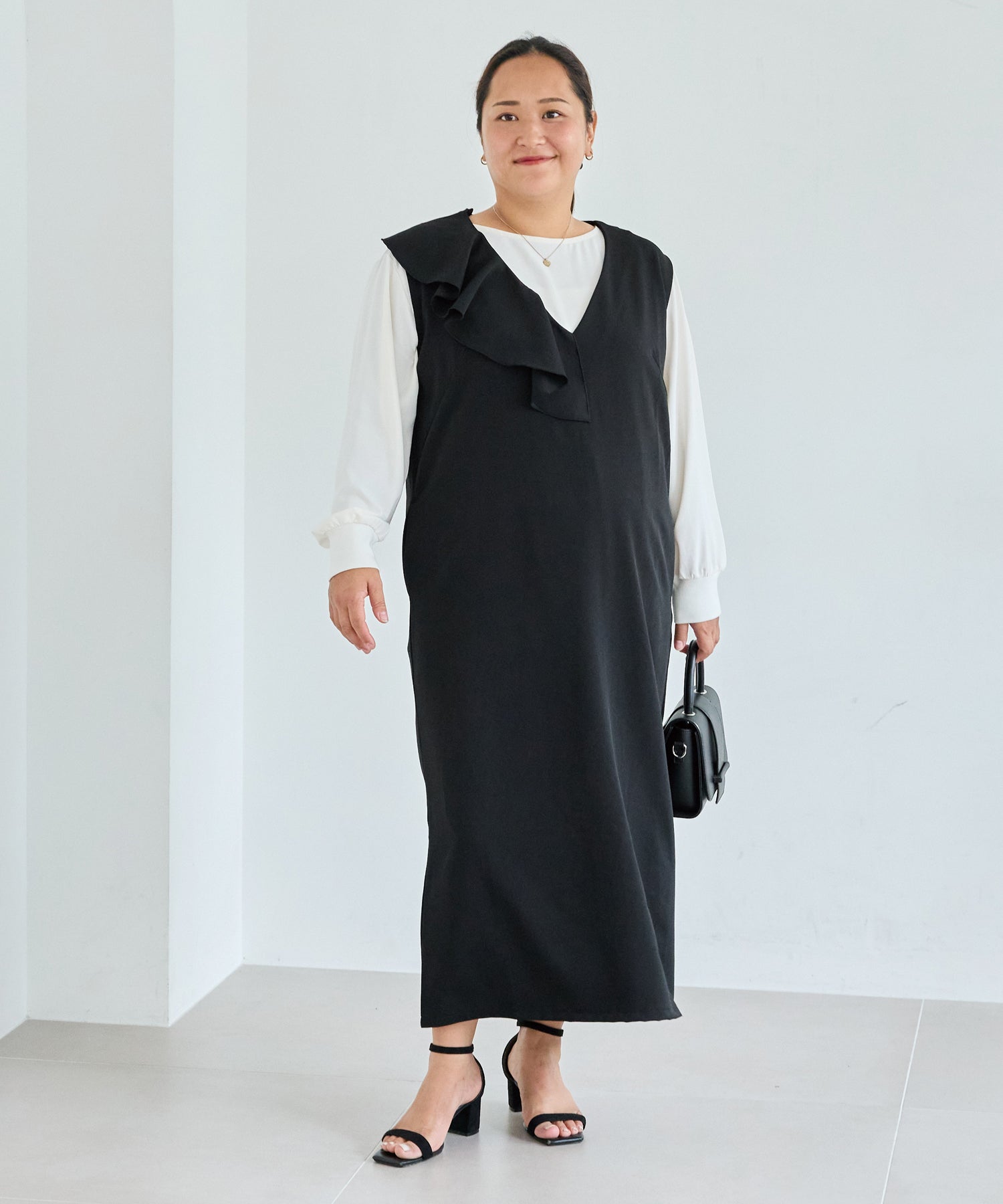 ブラック model:161cm 着用サイズ:3L