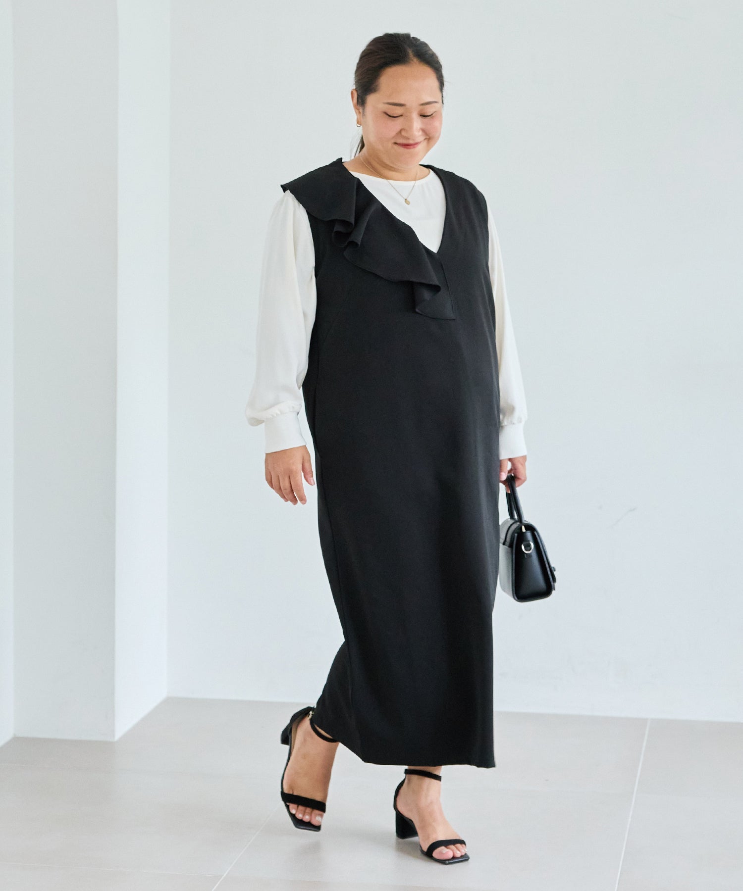 ブラック model:161cm 着用サイズ:3L