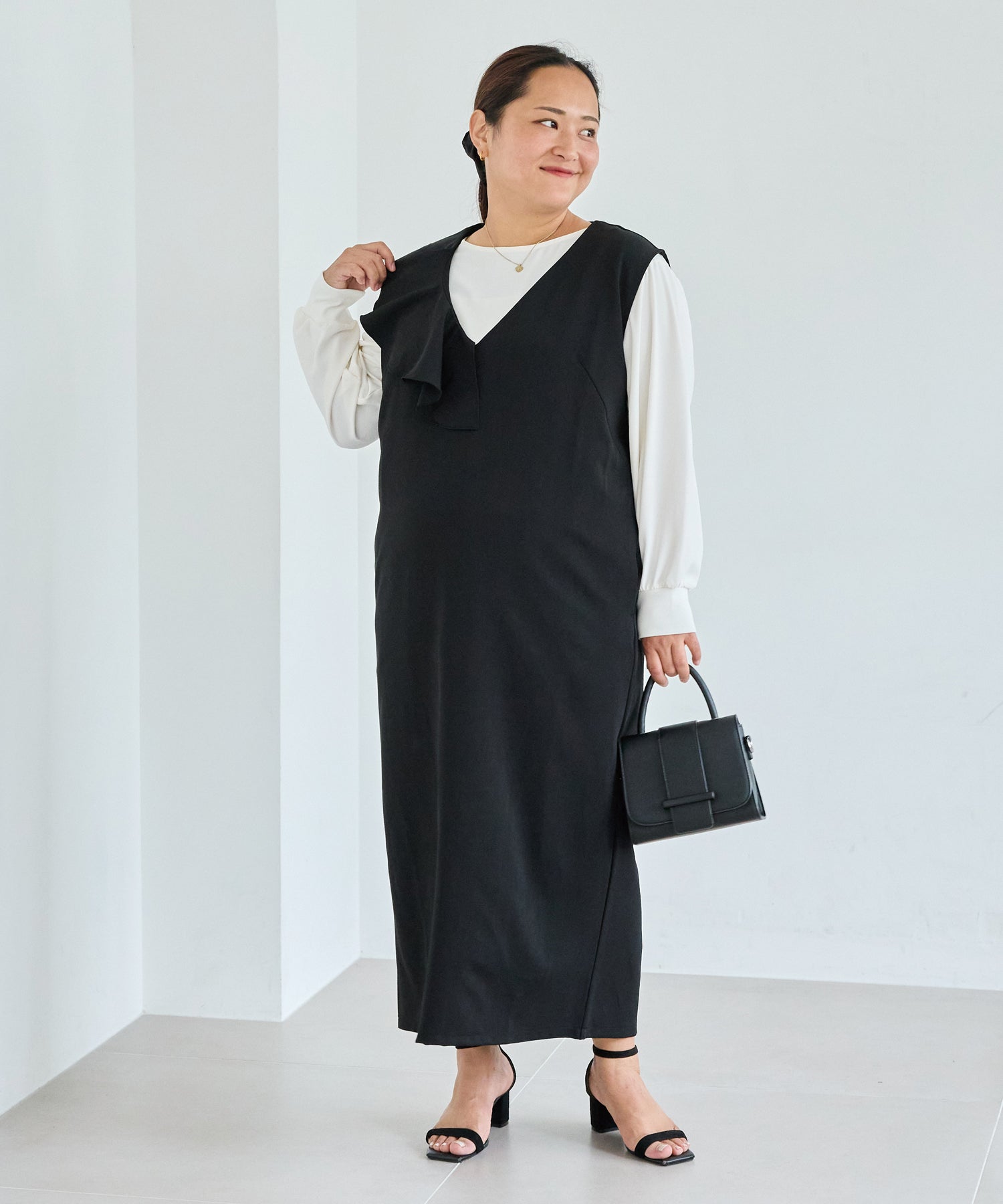 ブラック model:161cm 着用サイズ:3L