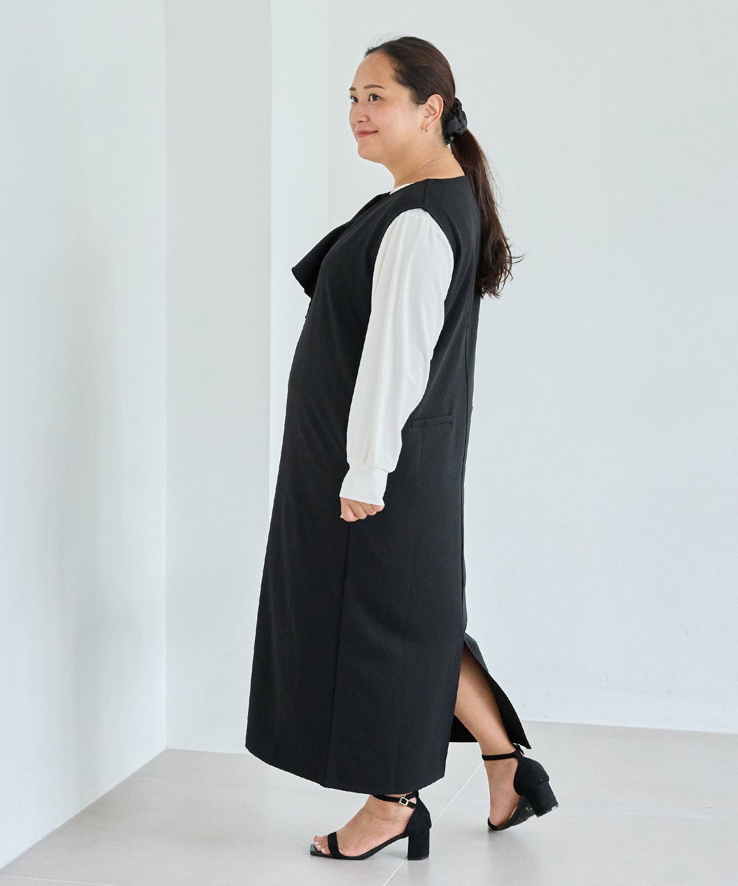 ブラック model:161cm 着用サイズ:3L