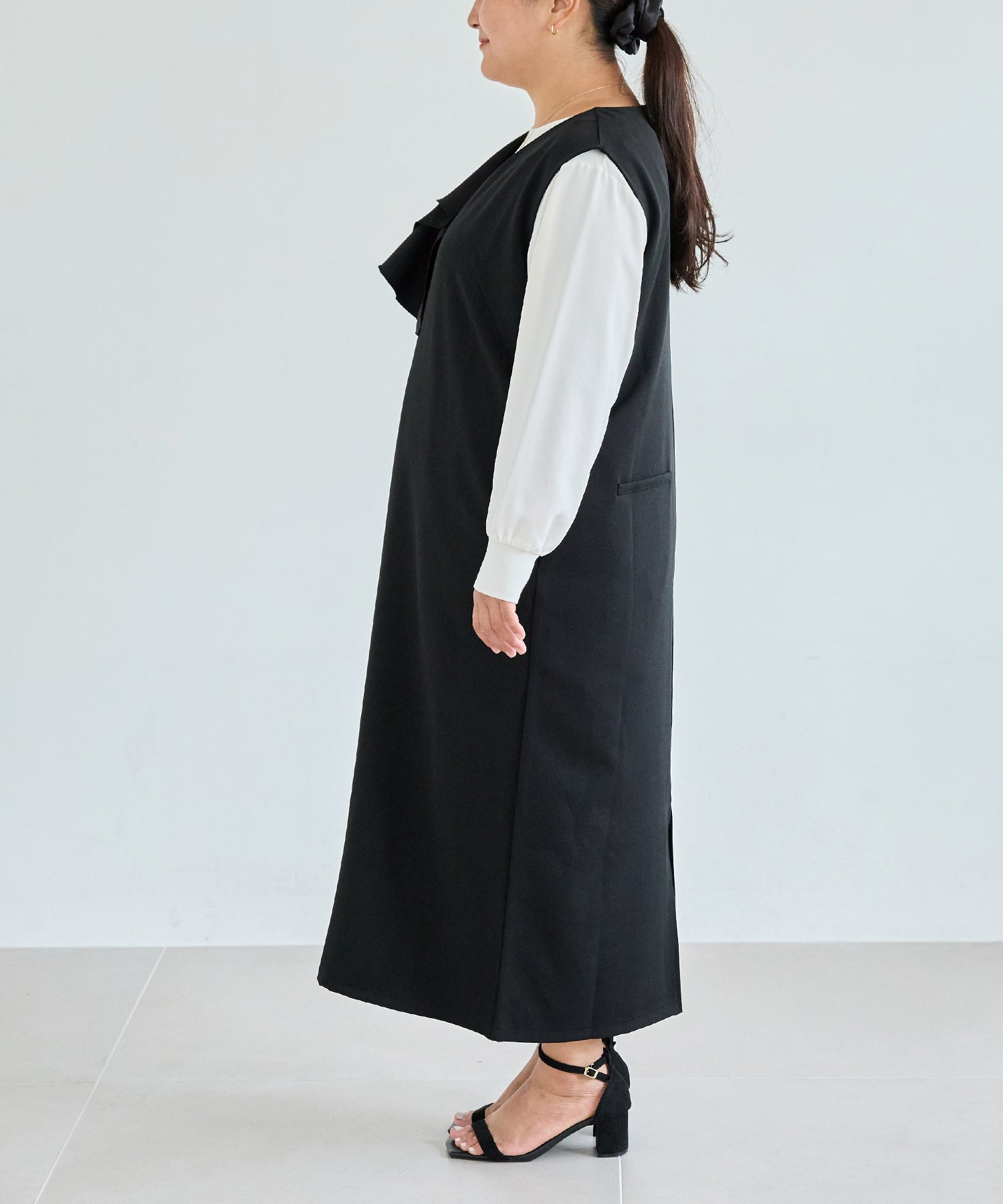 サイド model:161cm 着用サイズ:3L