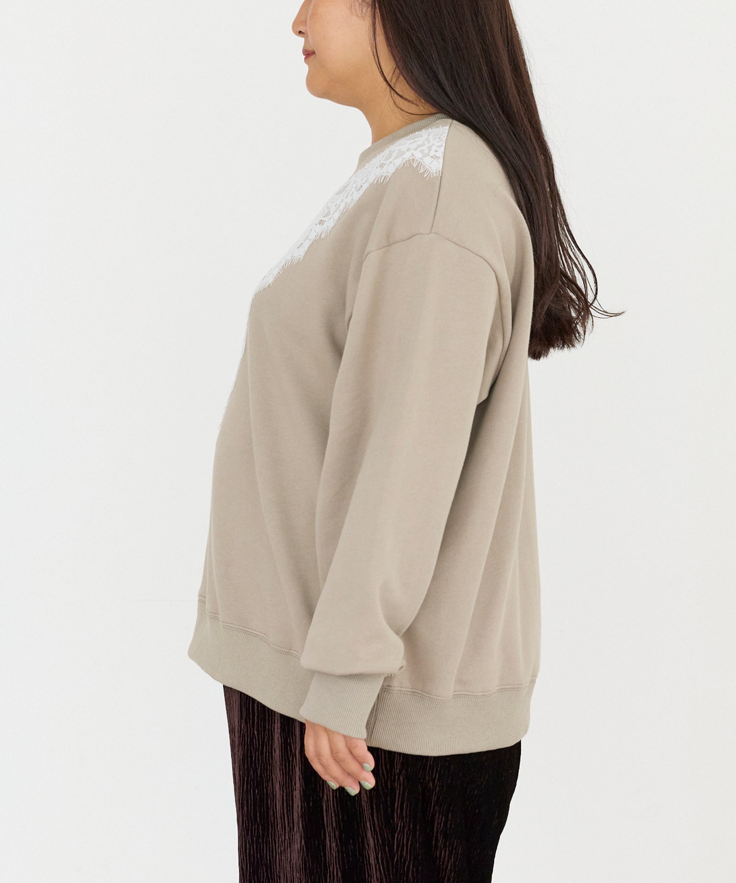 サイド model:161cm 着用サイズ:3L