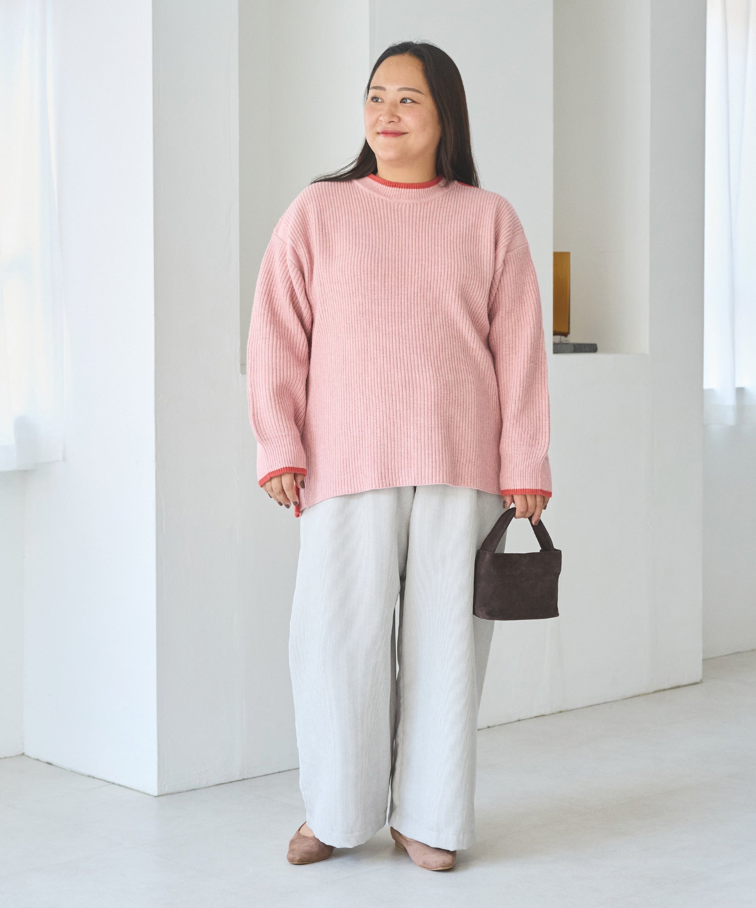 グレー model:161cm 着用サイズ:3L