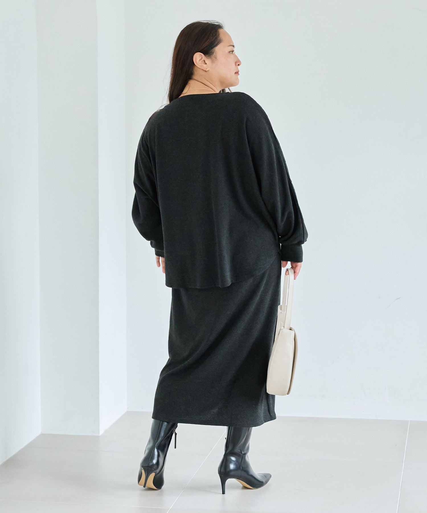 チャコールグレー model:161cm 着用サイズ:3L