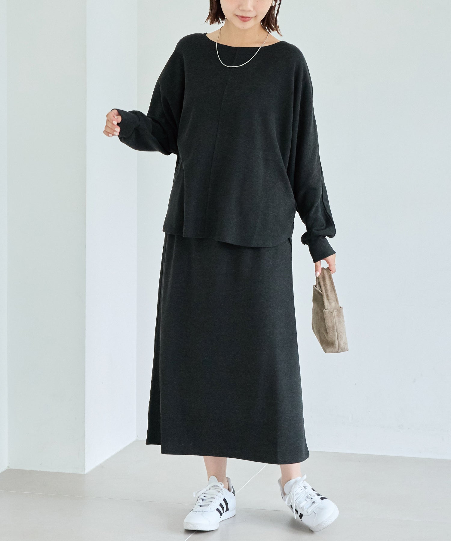 チャコールグレー model:156cm 着用サイズ:M
