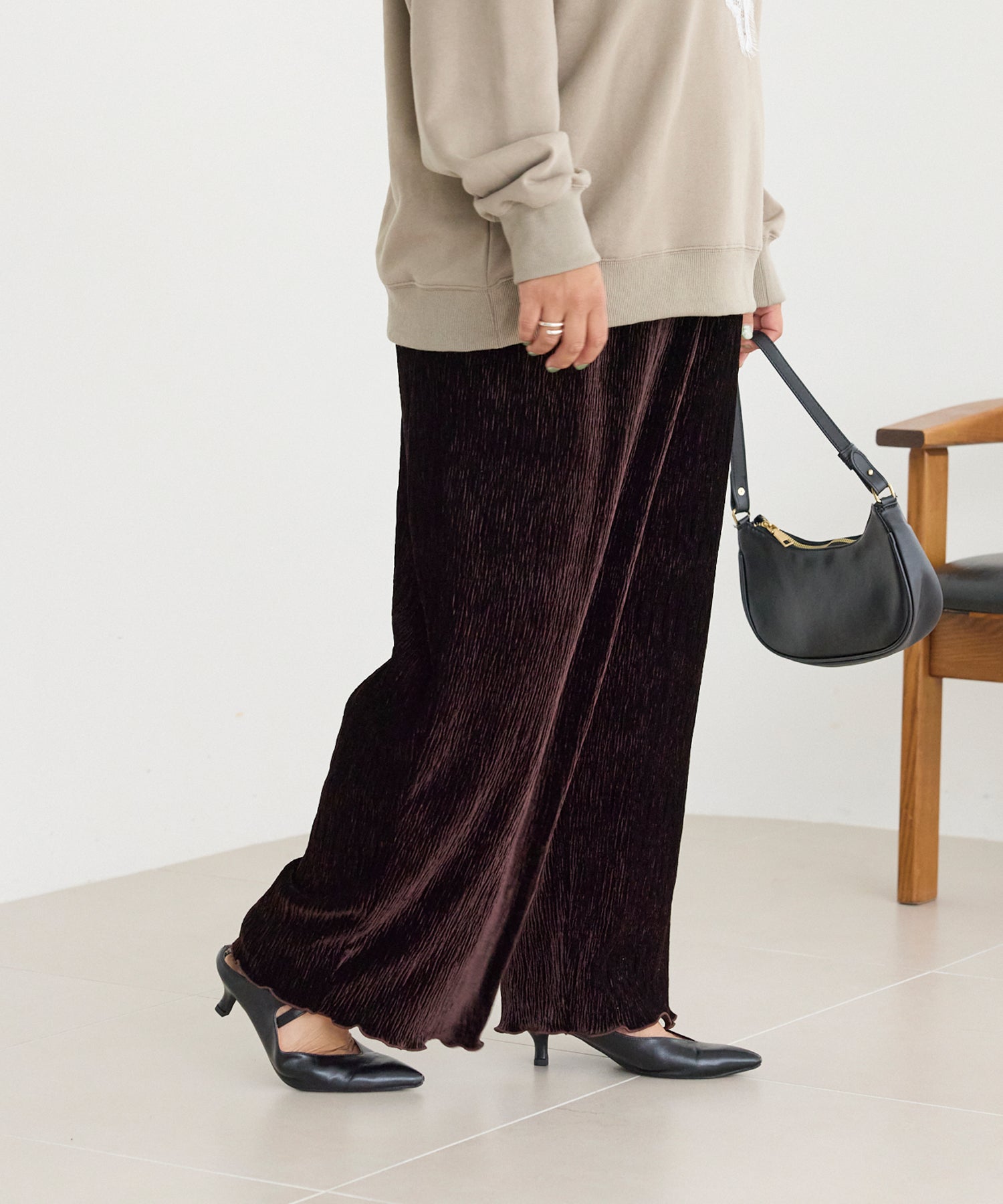ブラウン model:161cm 着用サイズ:3L