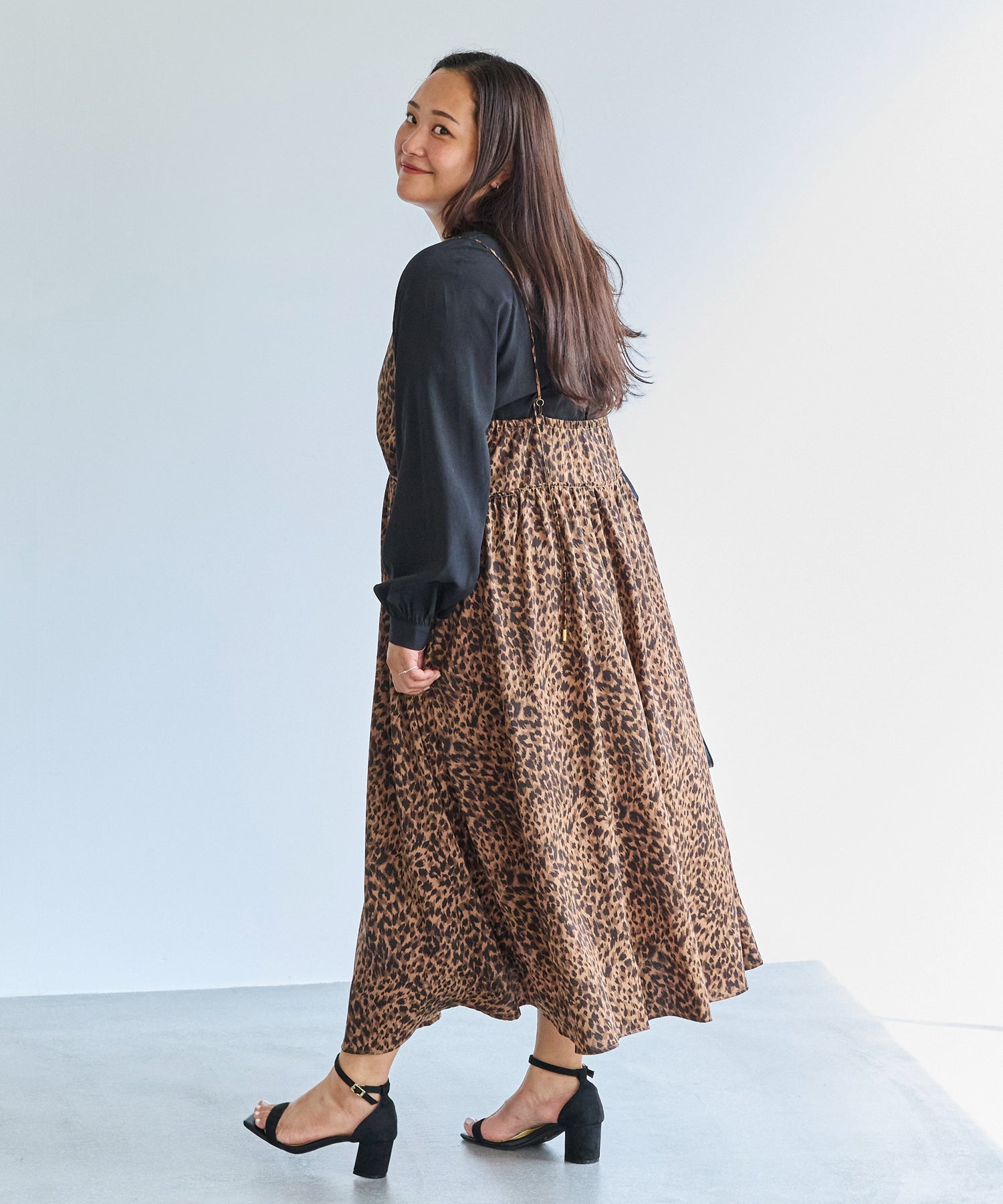 ブラウン model:161cm 着用サイズ:3L