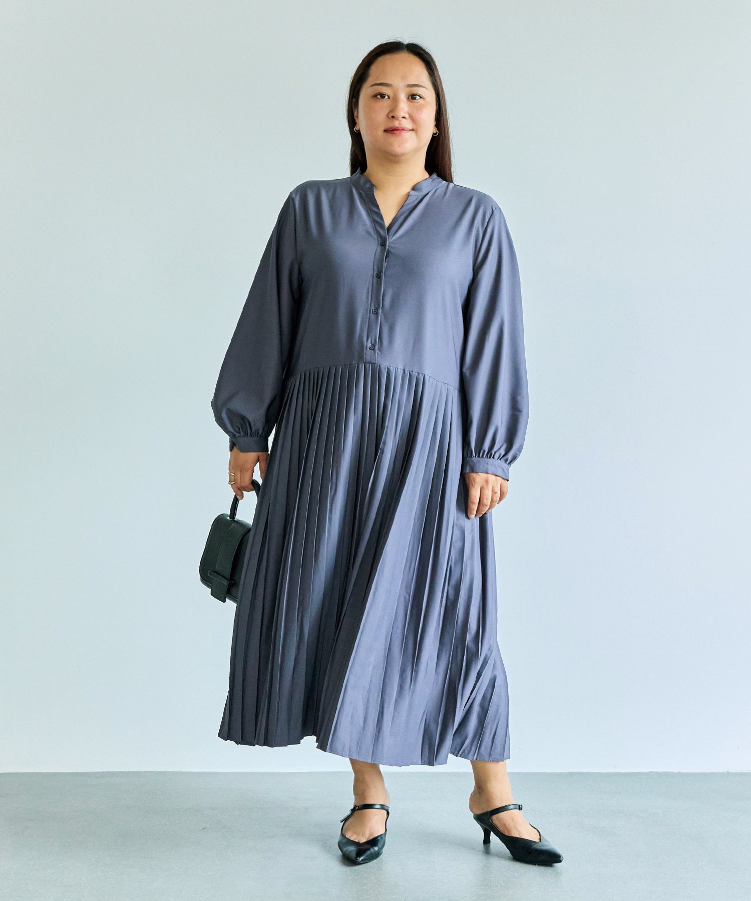 ブルー model:161cm 着用サイズ:3L