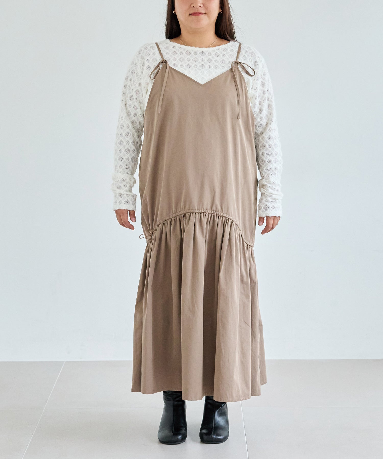 フロント model:161cm 着用サイズ:3L